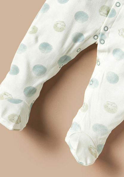 Giggles Printed Long Sleeves Sleepsuit with Button Closure-Sleepsuits-image-2