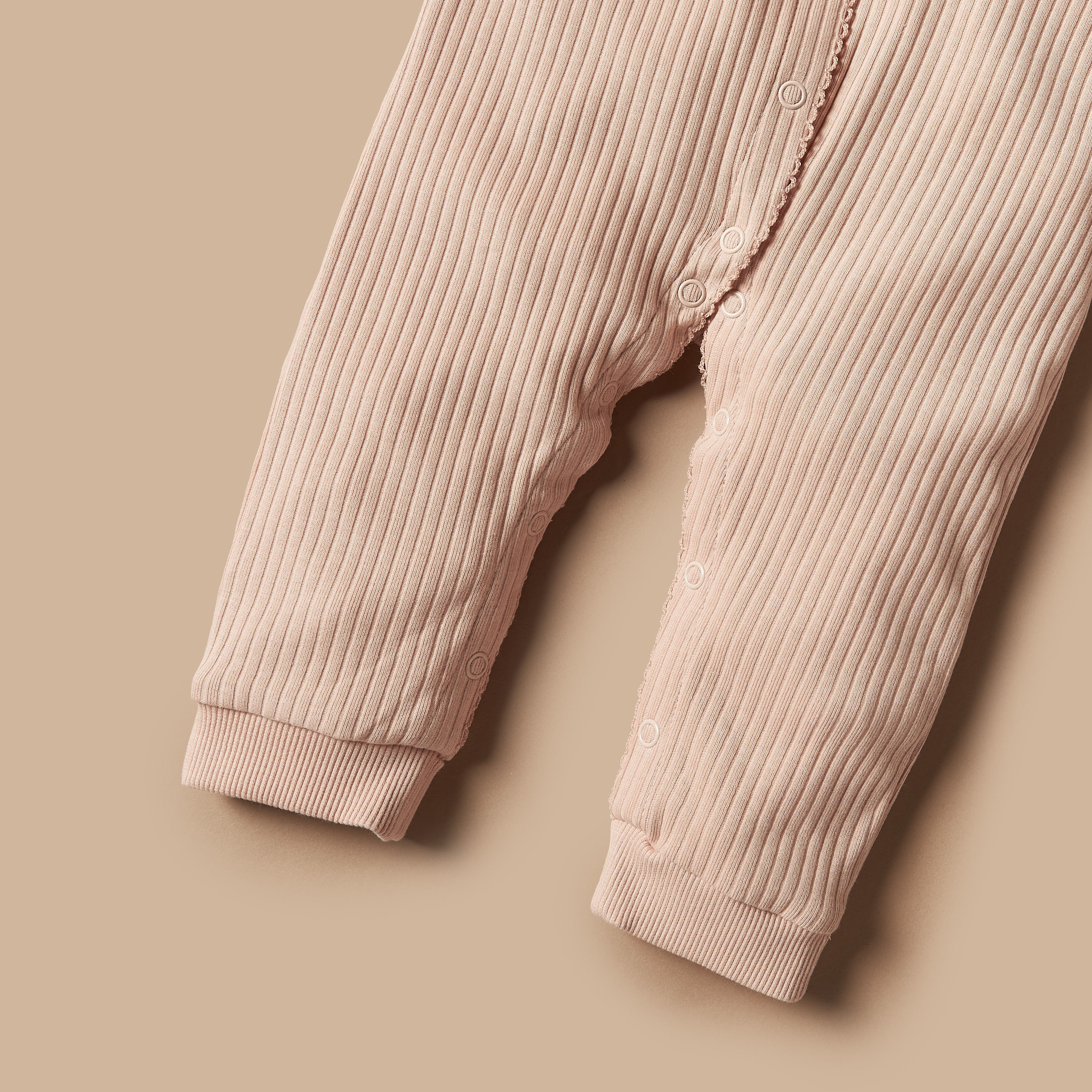 Giggled All-Over Ribbed Sleepsuit with Lace Detail and Long Sleeves-baby-girls-clothing-nightwear-sleepsuits-image-3