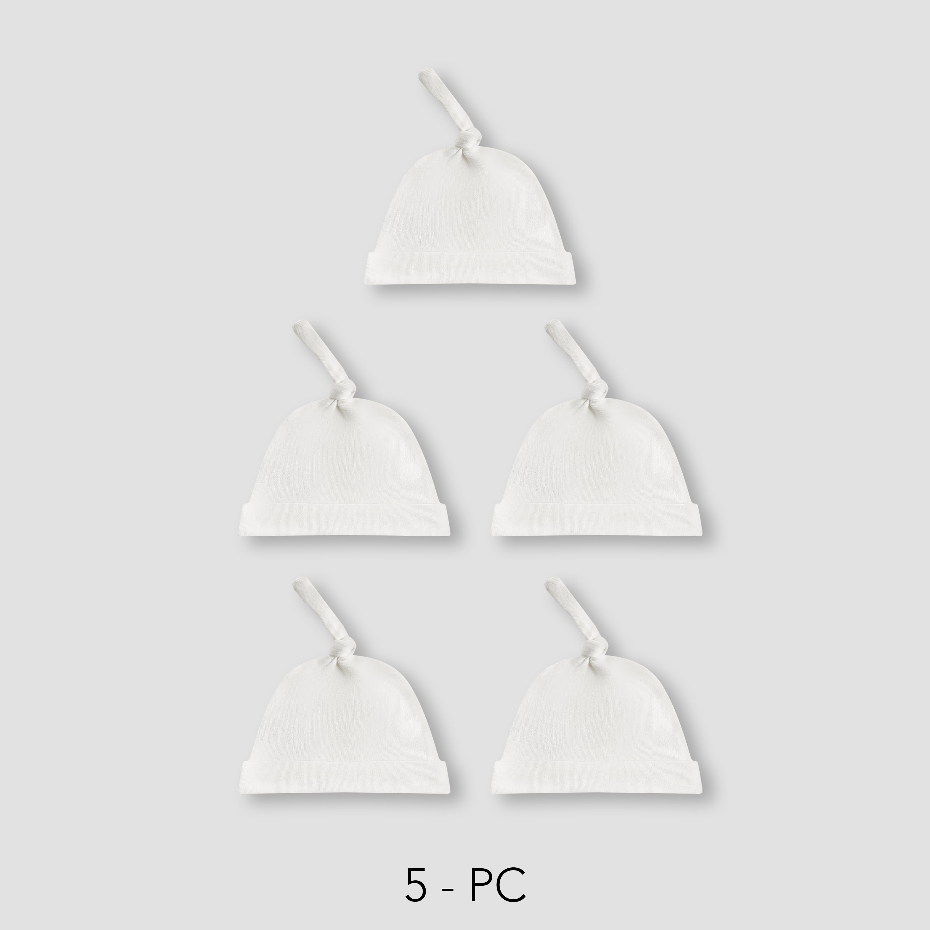 قبعات قطن بتفاصيل عقدة للأطفال من جونيورز - طقم من 5 قطع-baby-boys-accessories-caps-image-10