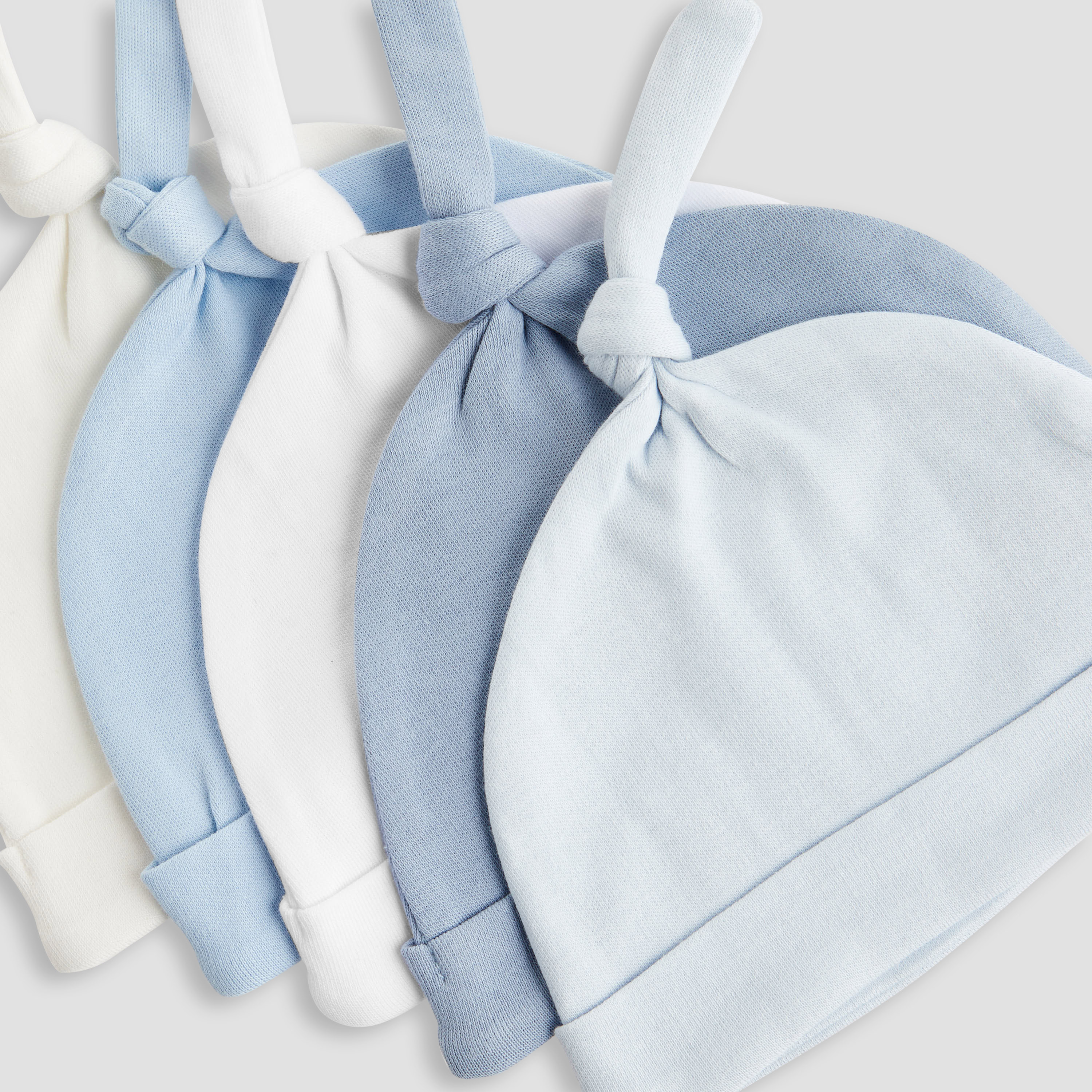 Juniors Baby Cap with Knot Detail - Cotton - Set of 5-baby-boys-accessories-caps-image-9
