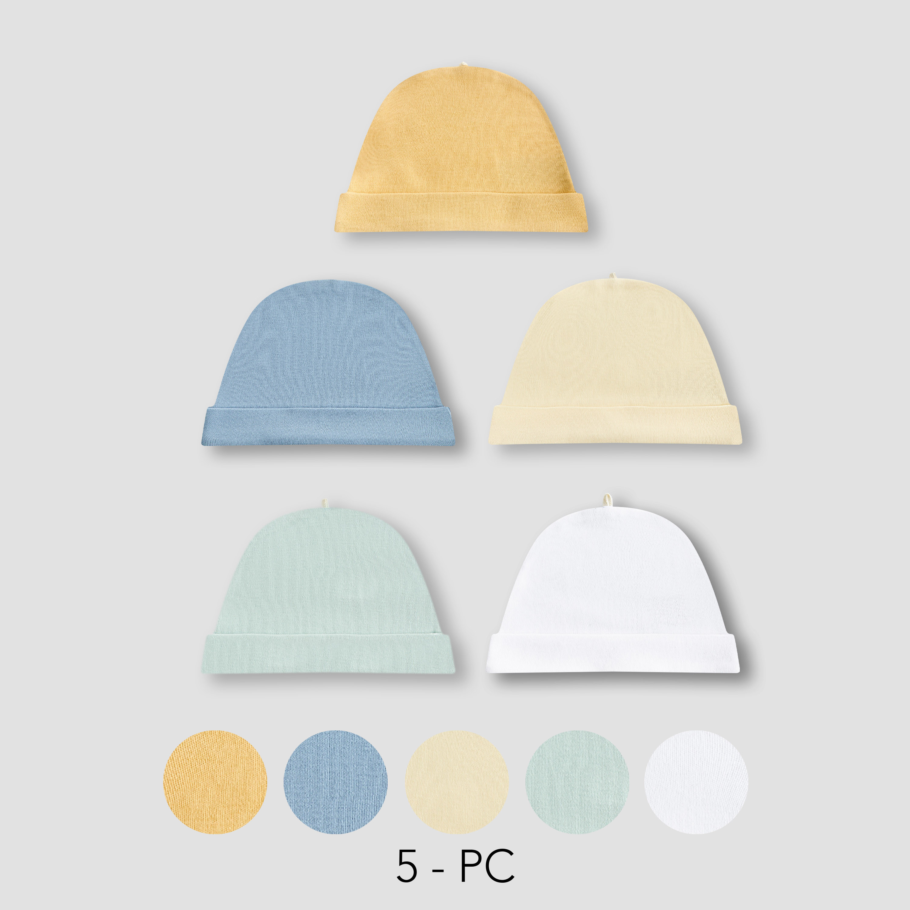 Juniors Beanie with Cotton Fabric - Set of 10-baby-girls-accessories-caps-image-1