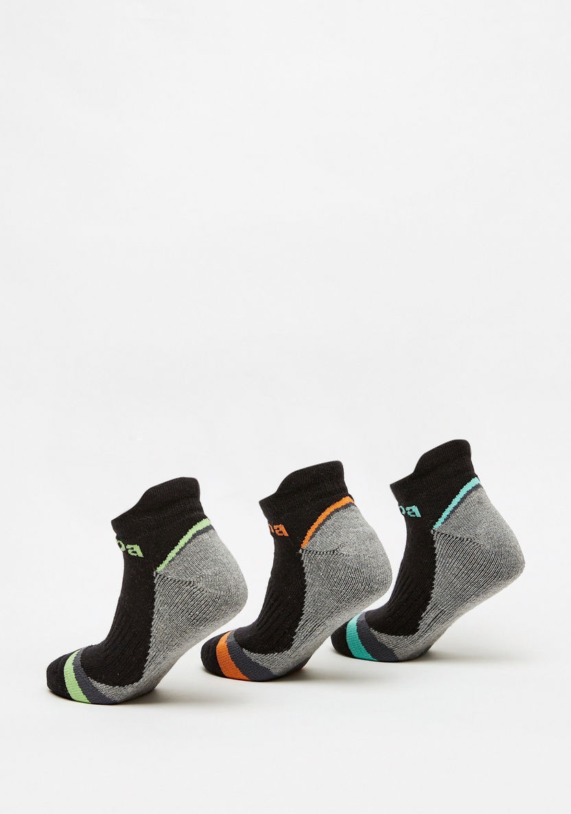 Kappa Printed Ankle Length Sports Socks - Set of 3-Boy%27s Socks-image-1