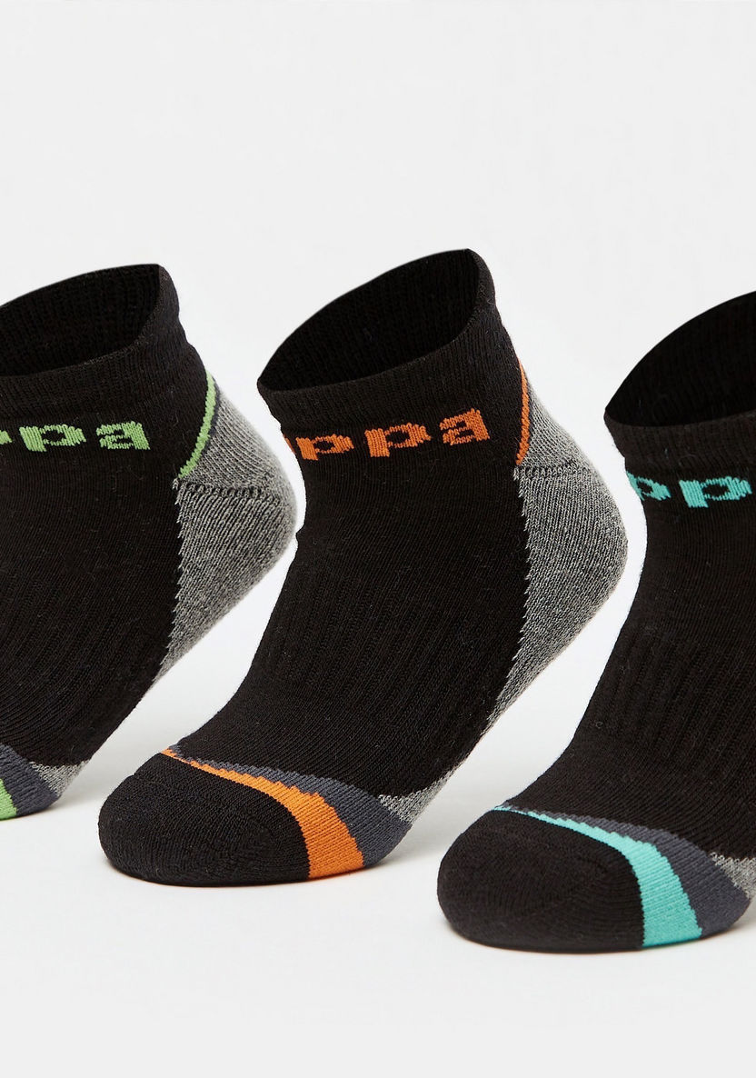 Kappa Printed Ankle Length Sports Socks - Set of 3-Boy%27s Socks-image-2