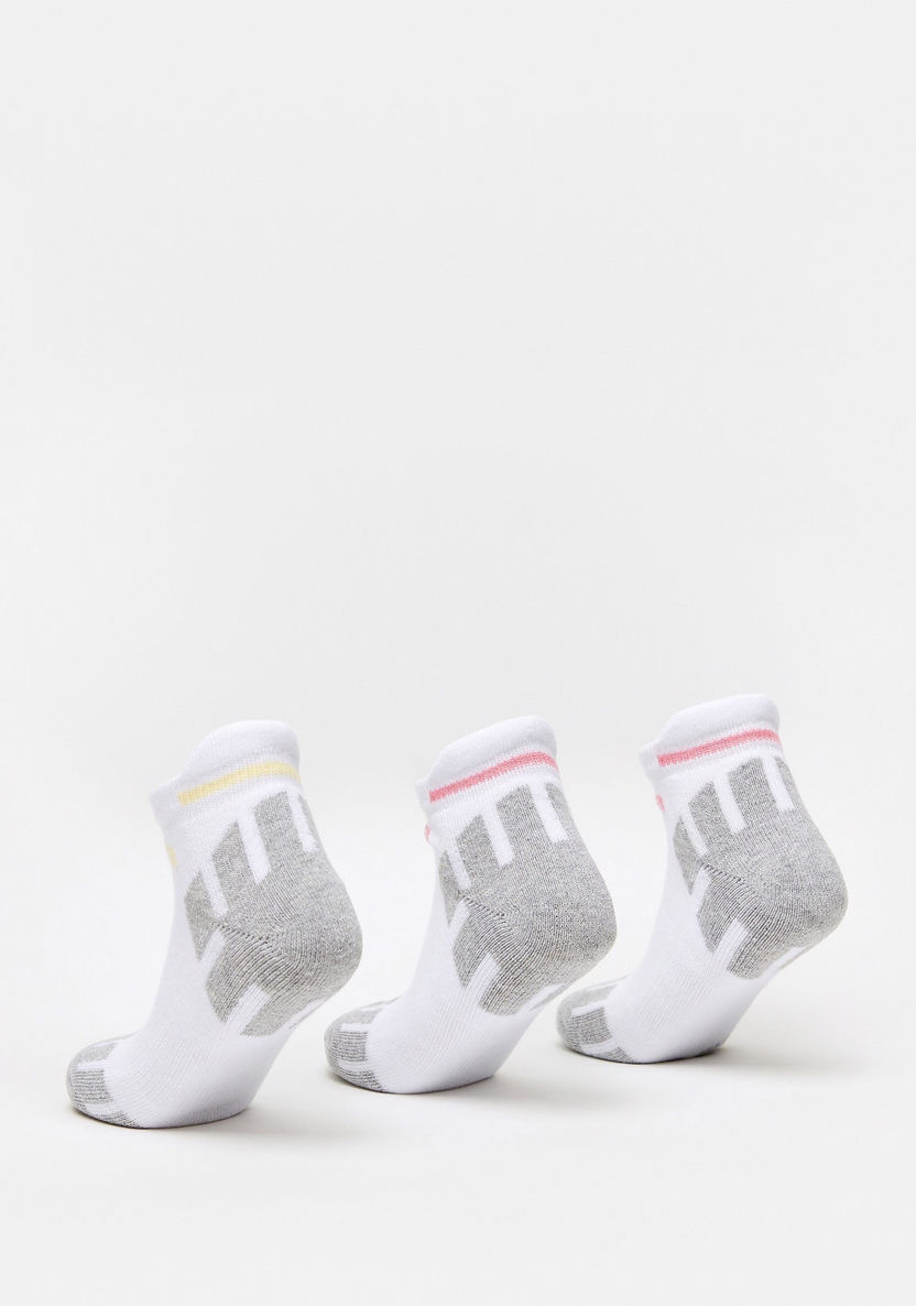 Kappa Printed Ankle Length Sports Socks - Set of 3-Girl%27s Socks and Tights-image-1