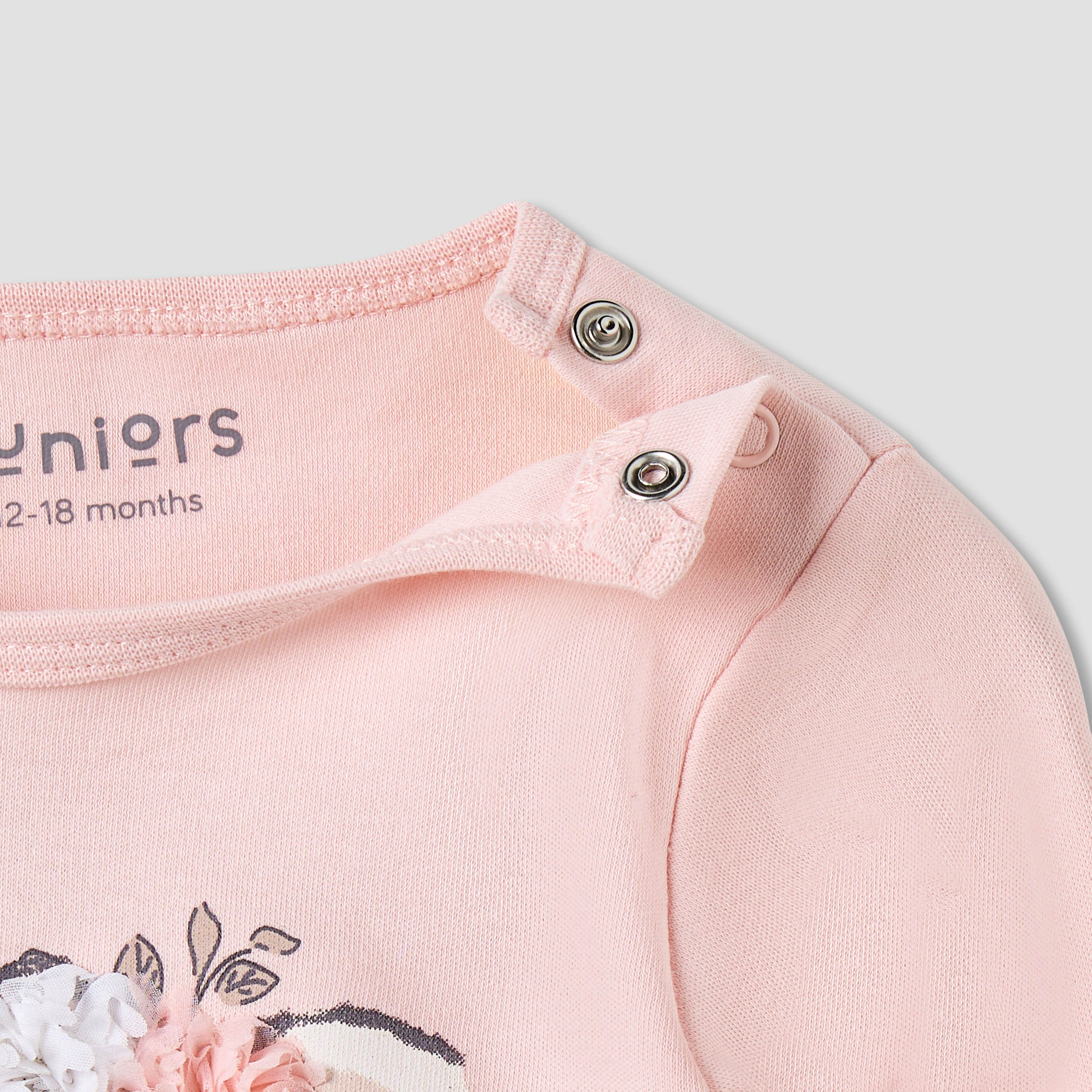 Juniors Printed Long Sleeve T-shirts and Pyjamas - Set of 2-baby-girls-clothing-nightwear-pyjamasets-image-8