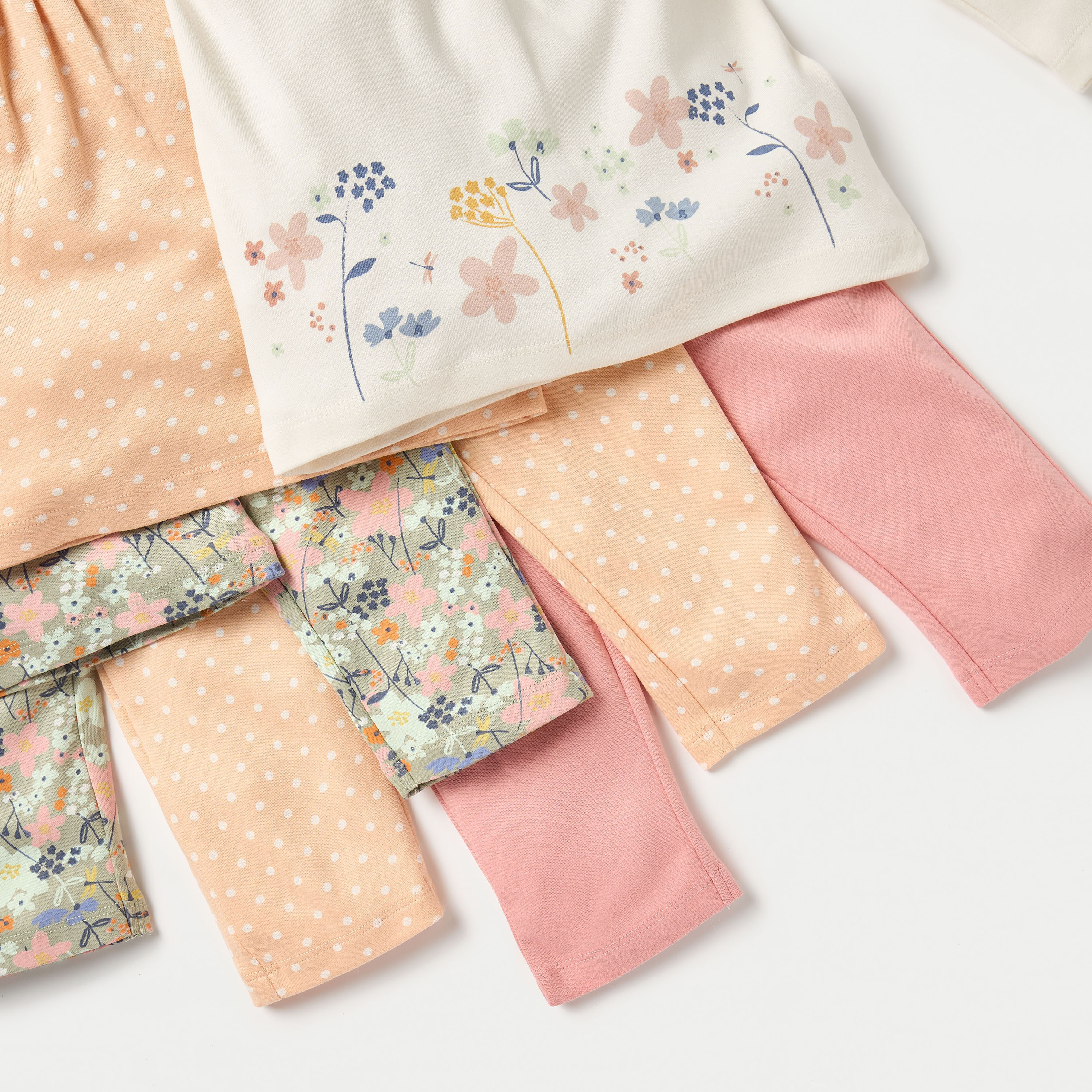 Juniors Printed Long Sleeves T-shirt and Elasticated Pyjama - Set of 3-baby-girls-clothing-nightwear-pyjamasets-image-6