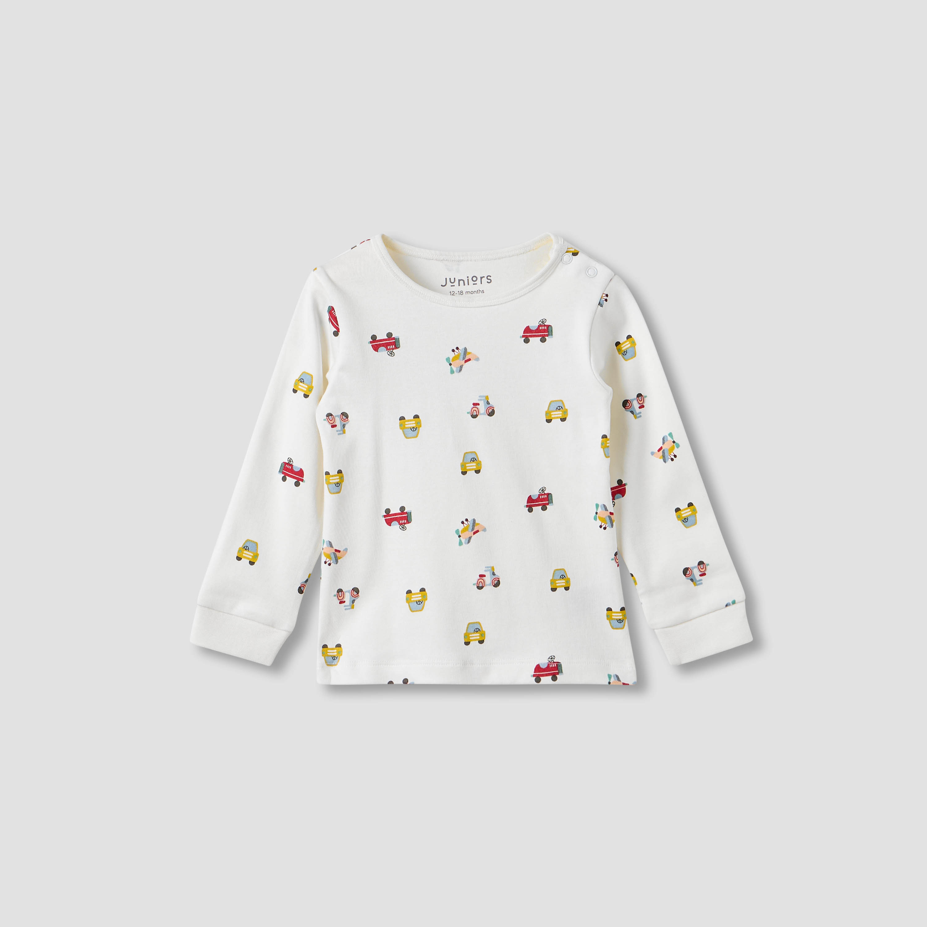 Juniors Vehicle Print T-shirt and Pyjamas - Set of 2-baby-boys-clothing-nightwear-pyjamasets-image-3