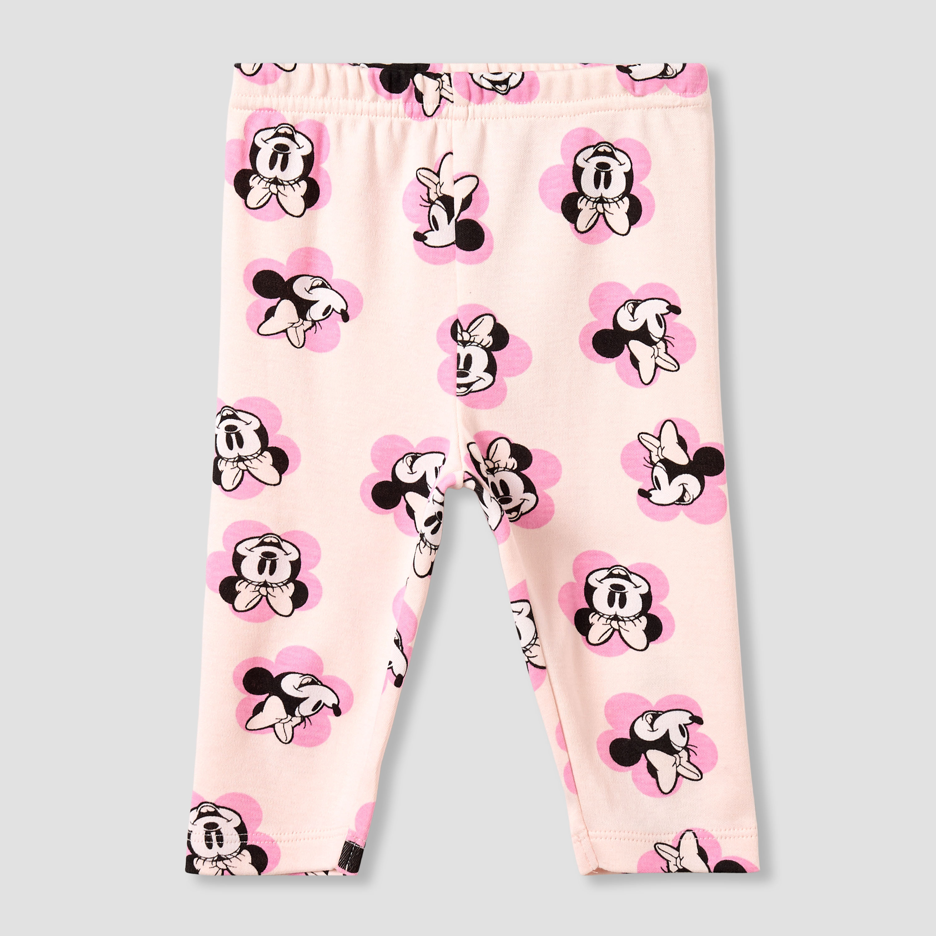 طقم بيجاما قطن بطبعات ميني ماوس وياقة عادية وأكمام طويلة من ديزني-baby-girls-clothing-nightwear-pyjamasets-image-4