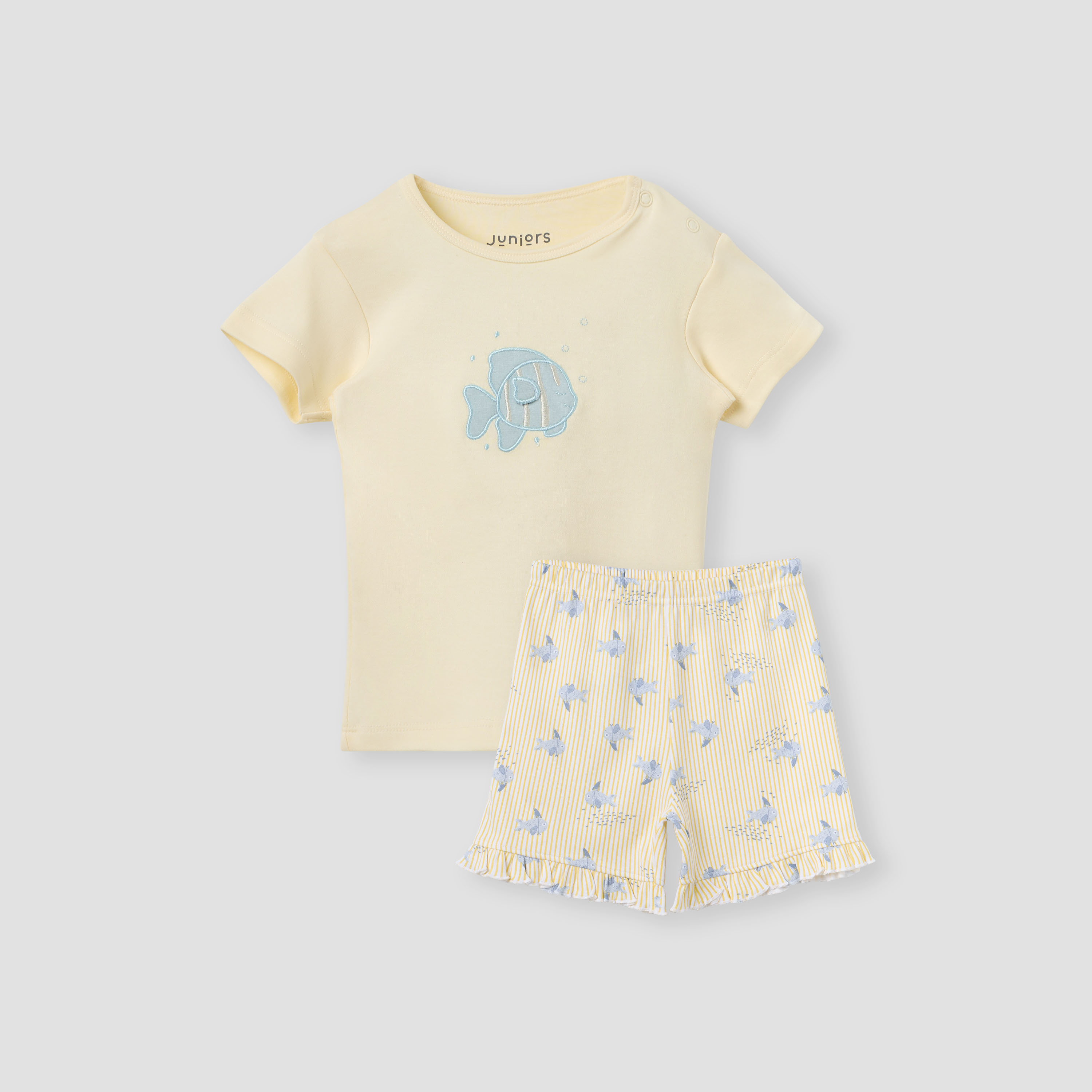 طقم بنطلون بيجاما وتيشيرت بطبعات من جونيورز-baby-boys-clothing-nightwear-pyjamasets-image-1