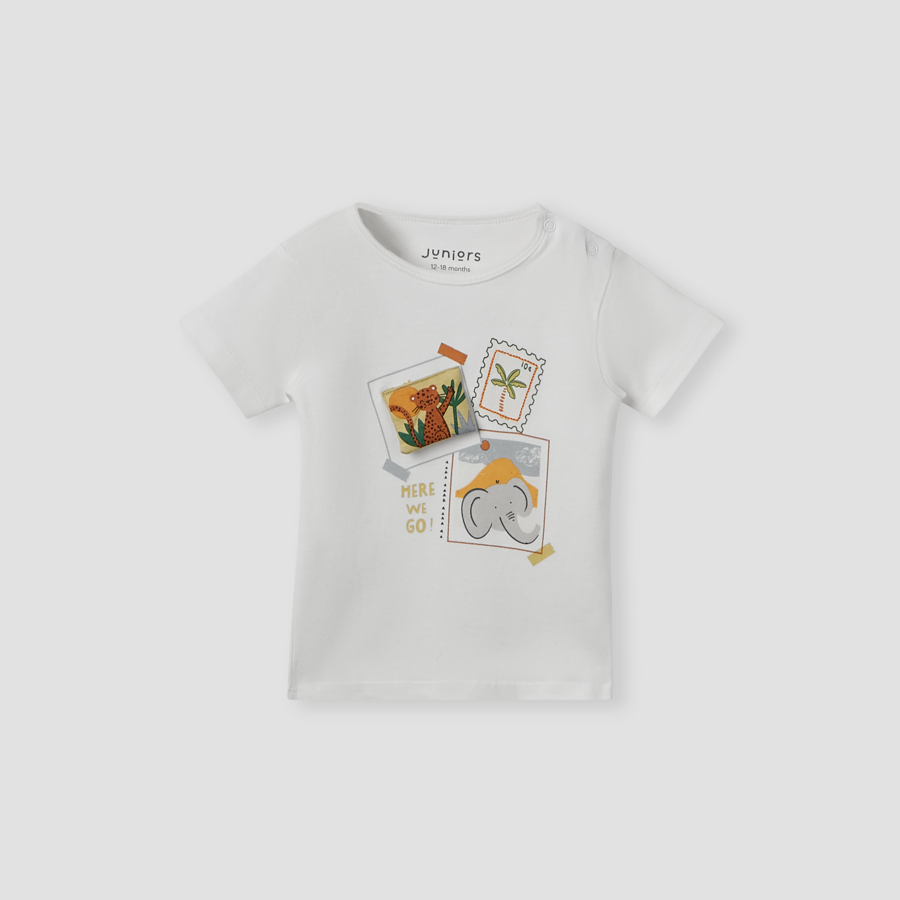 Juniors T-shirt and Shorts Set with Graphic Applique - Soft Cotton - Short Sleeves - Round Neck-baby-boys-clothing-nightwear-pyjamasets-image-2