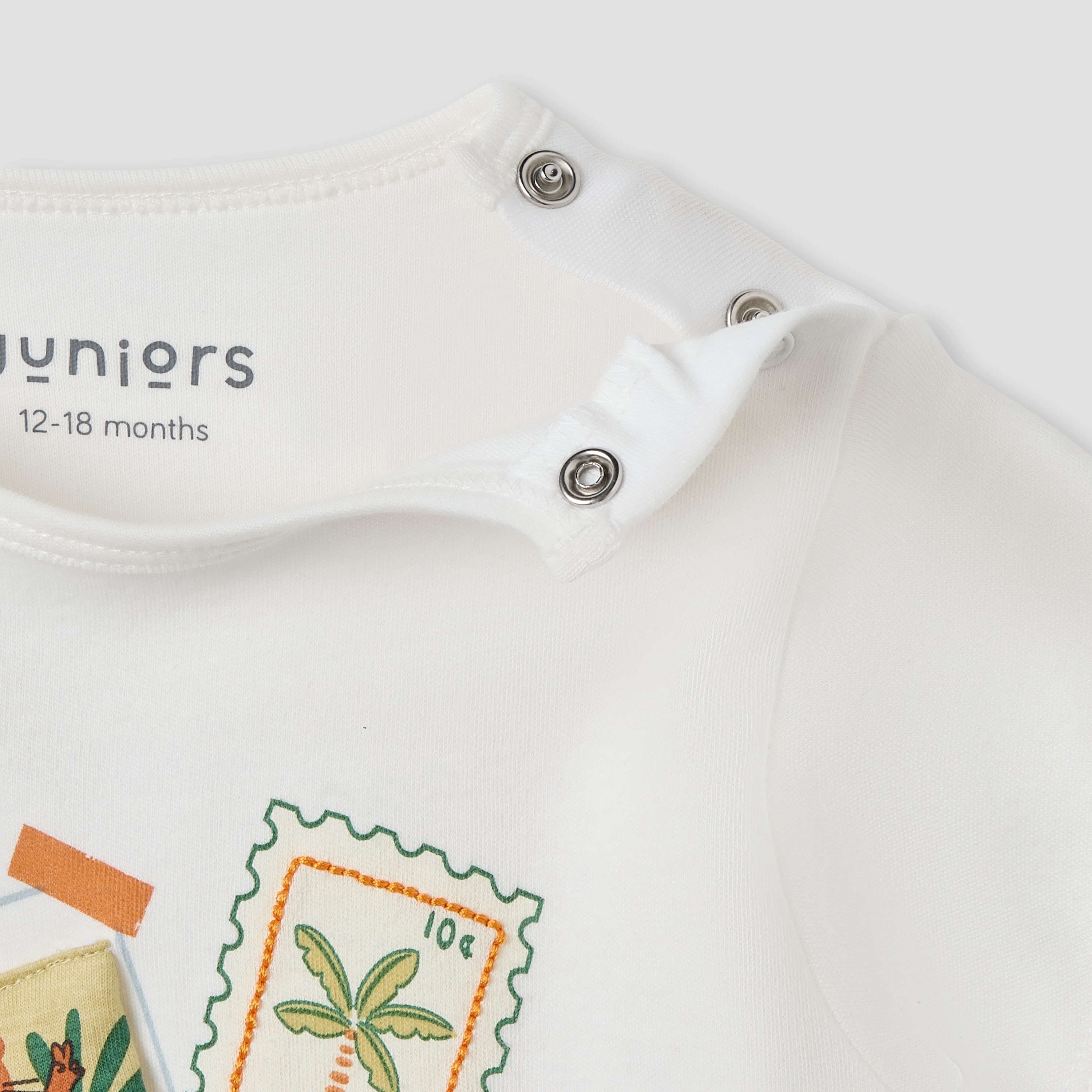 Juniors T-shirt and Shorts Set with Graphic Applique - Soft Cotton - Short Sleeves - Round Neck-baby-boys-clothing-nightwear-pyjamasets-image-5