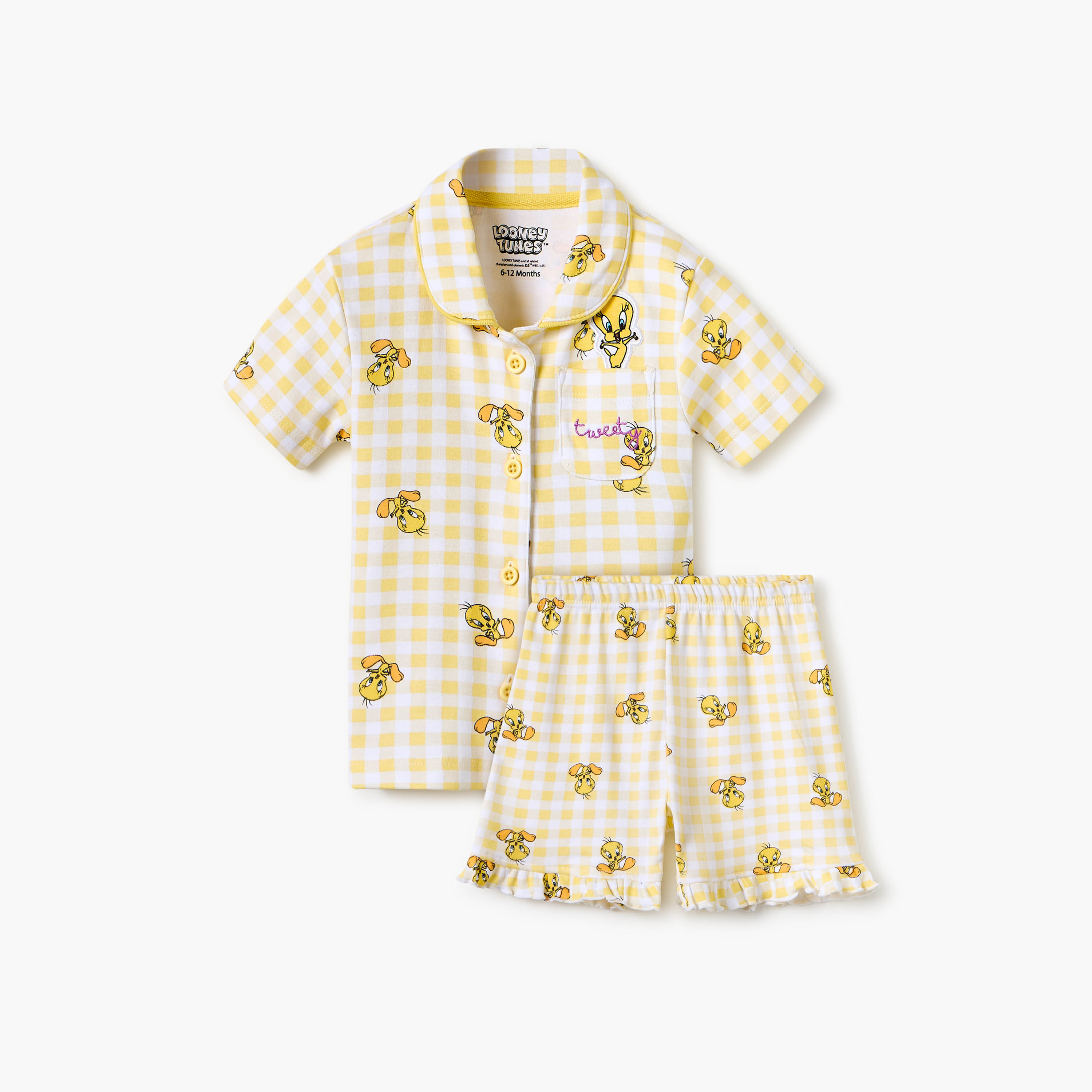 طقم تيشيرت وشورت بطبعات تويتي من ديزني-baby-boys-clothing-setsandcoords-image-1