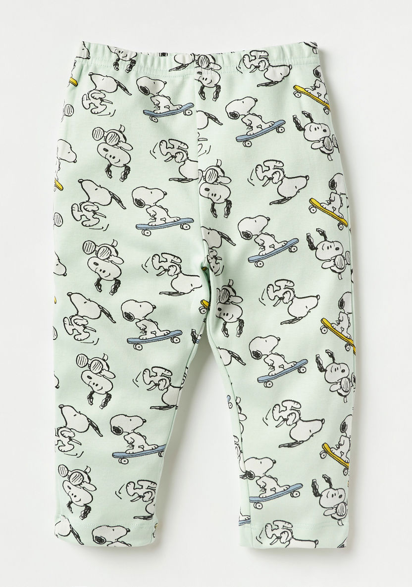 Disney Snoopy All-Over Print Long Sleeves Shirt and Elasticated Pyjama Set-Pyjama Sets-image-2