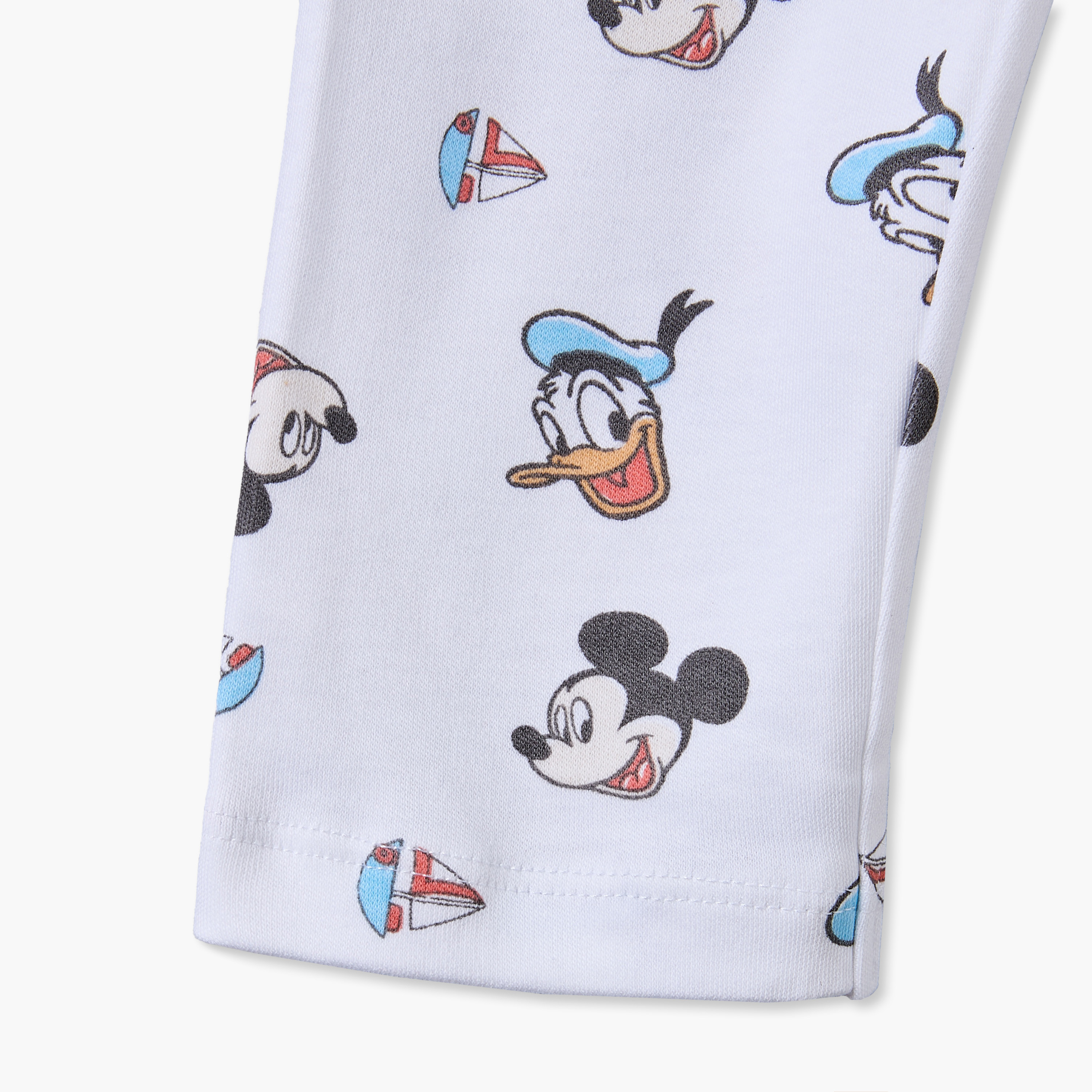 طقم بيجاما قطنية بياقة وأكمام طويلة بطبعات ميكي ماوس ودونالد داك من ديزني-baby-boys-clothing-nightwear-pyjamasets-image-9