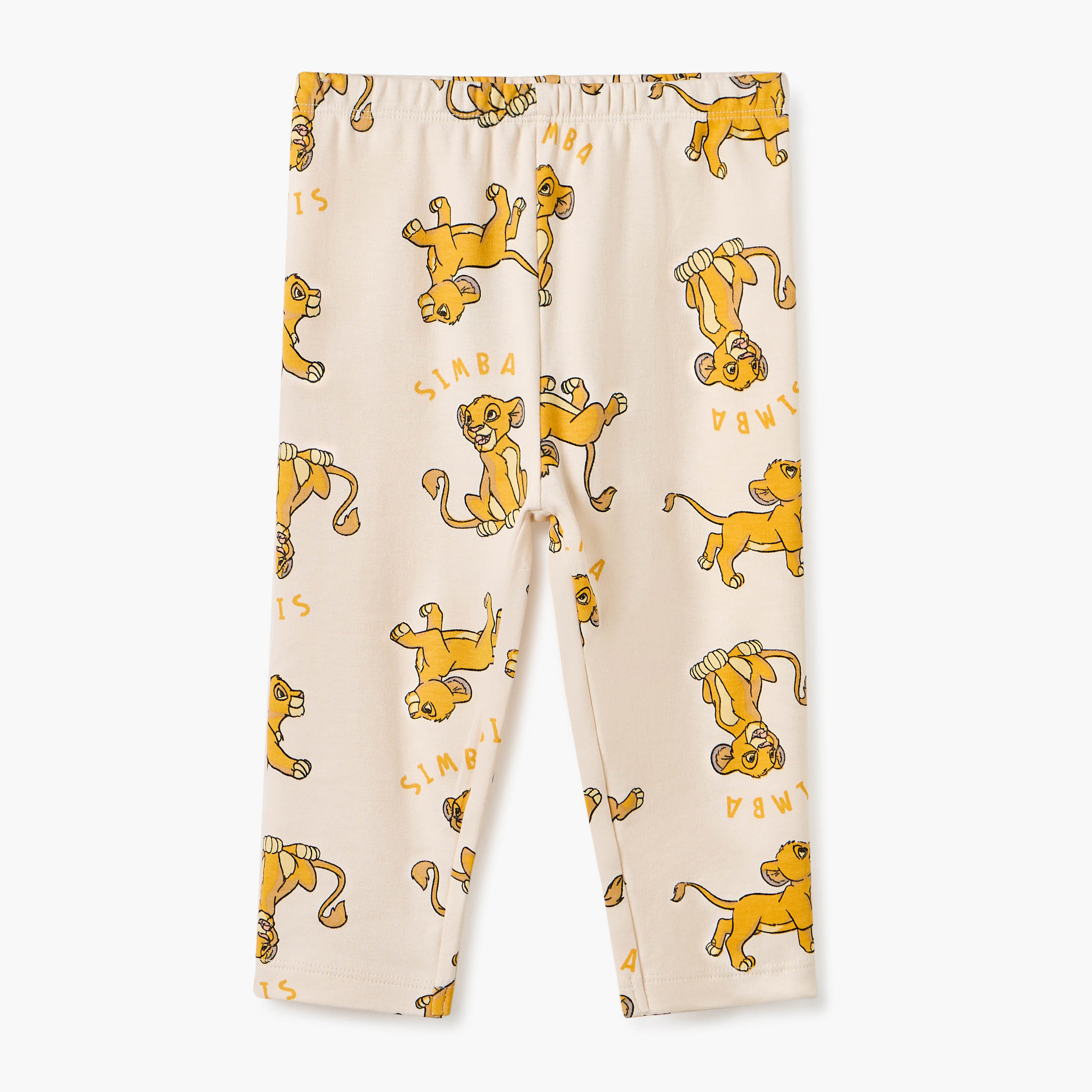 Disney Simba Print Shirt and Pyjama Set-baby-boys-clothing-nightwear-pyjamasets-image-3