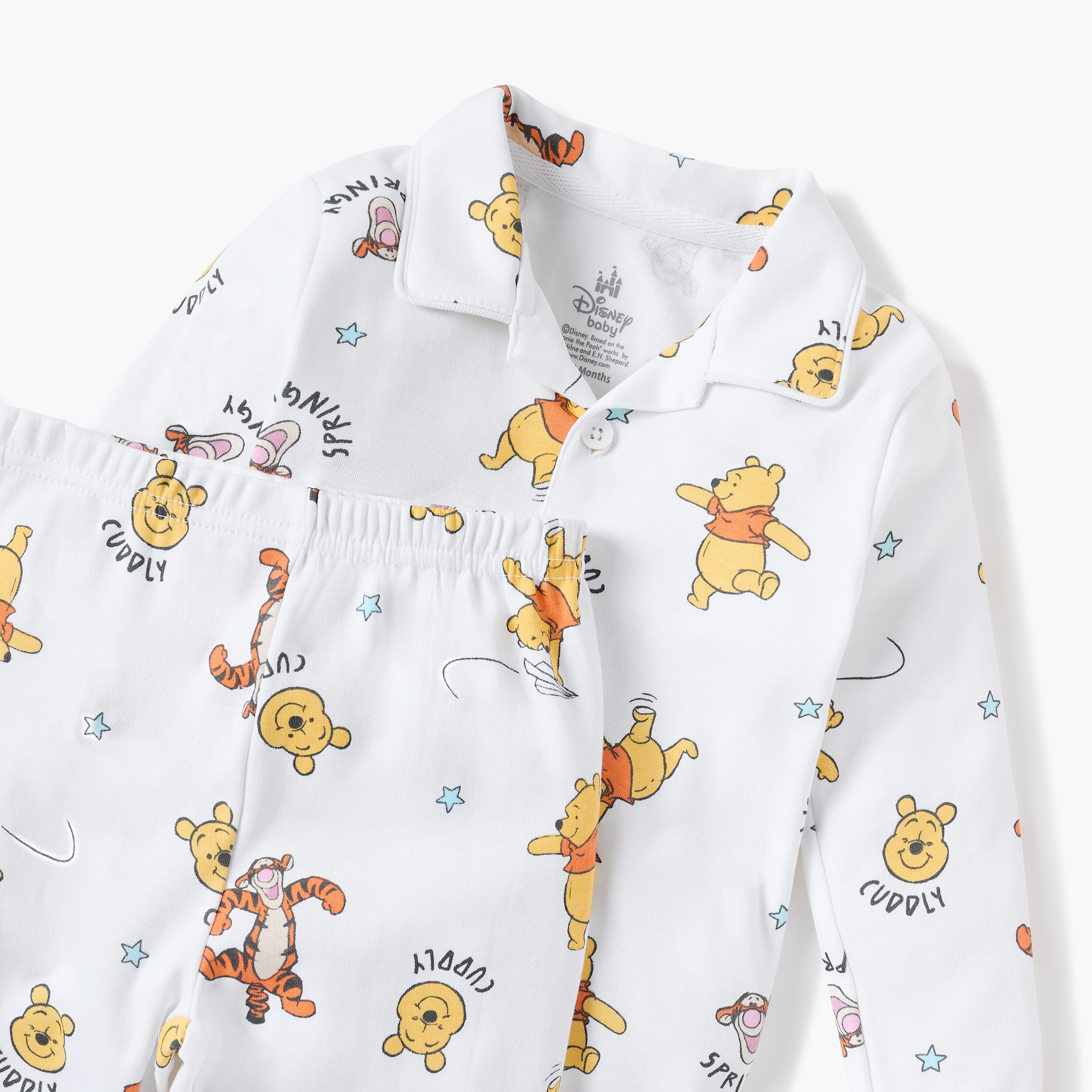 طقم بنطلون بيجاما وقميص بطبعات ويني ذا بوه من ديزني-baby-boys-clothing-nightwear-pyjamasets-image-4