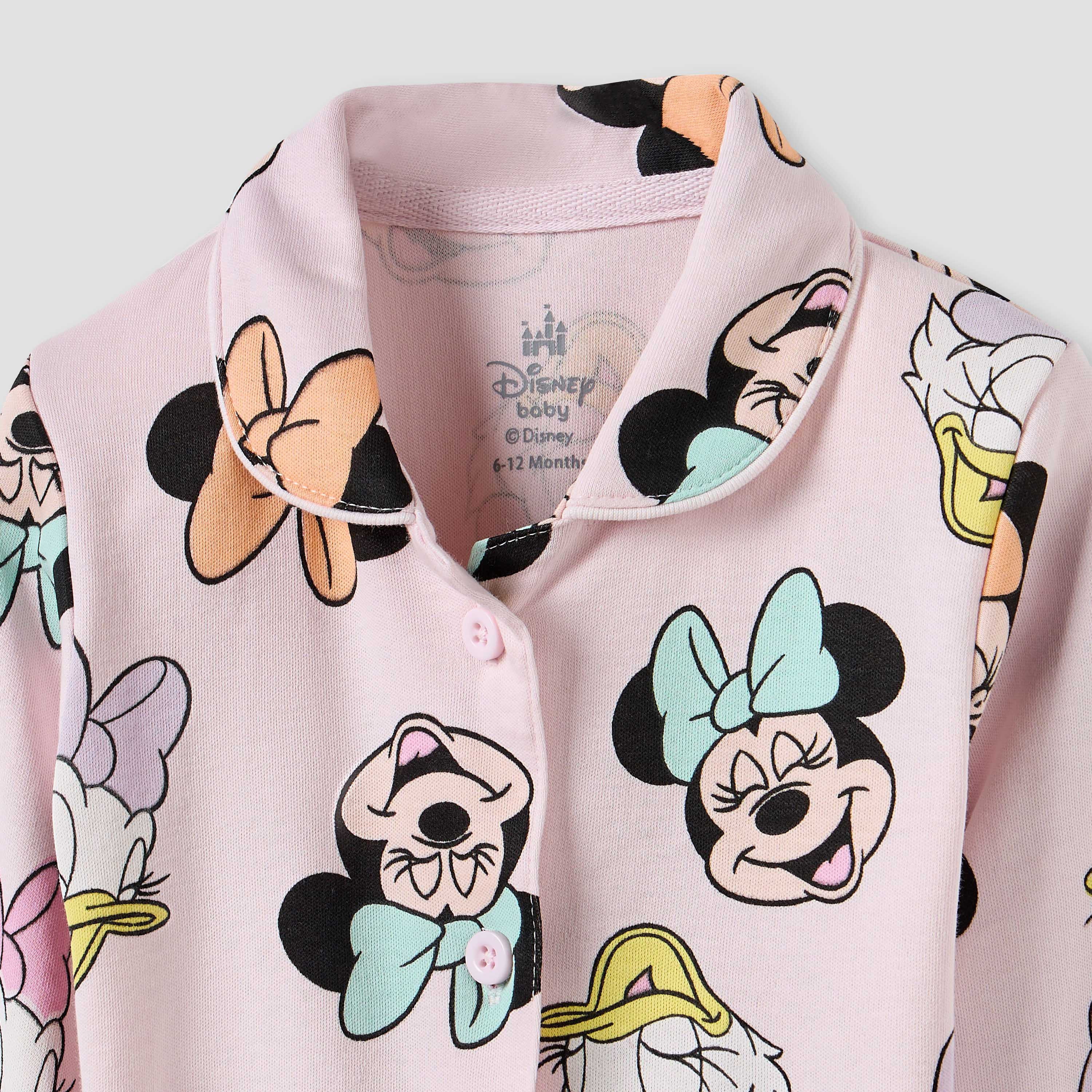 Disney Minnie Mouse and Daisy Duck Print Shirt and Pyjama Set-baby-girls-clothing-nightwear-pyjamasets-image-4