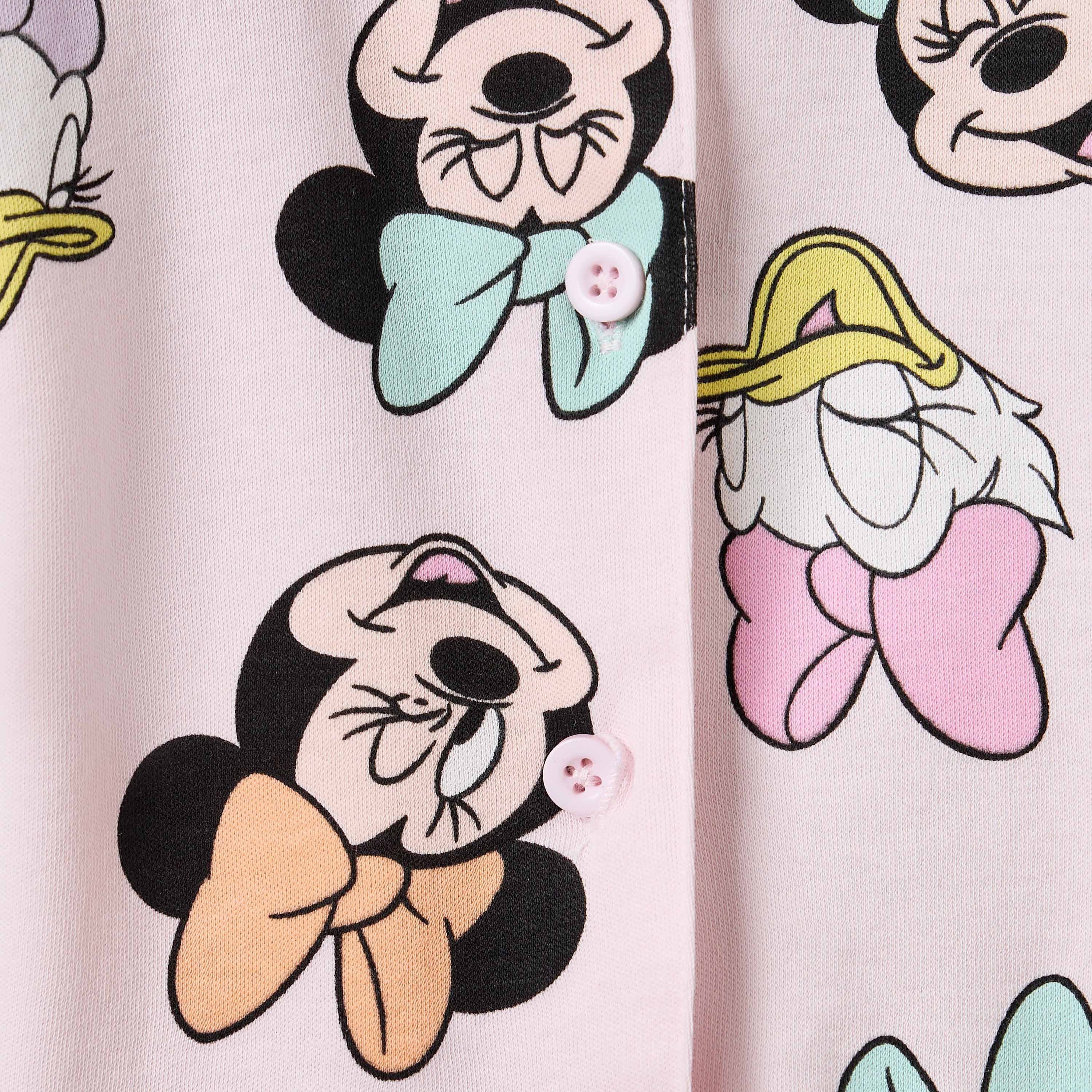 Disney Minnie Mouse and Daisy Duck Print Shirt and Pyjama Set-baby-girls-clothing-nightwear-pyjamasets-image-5