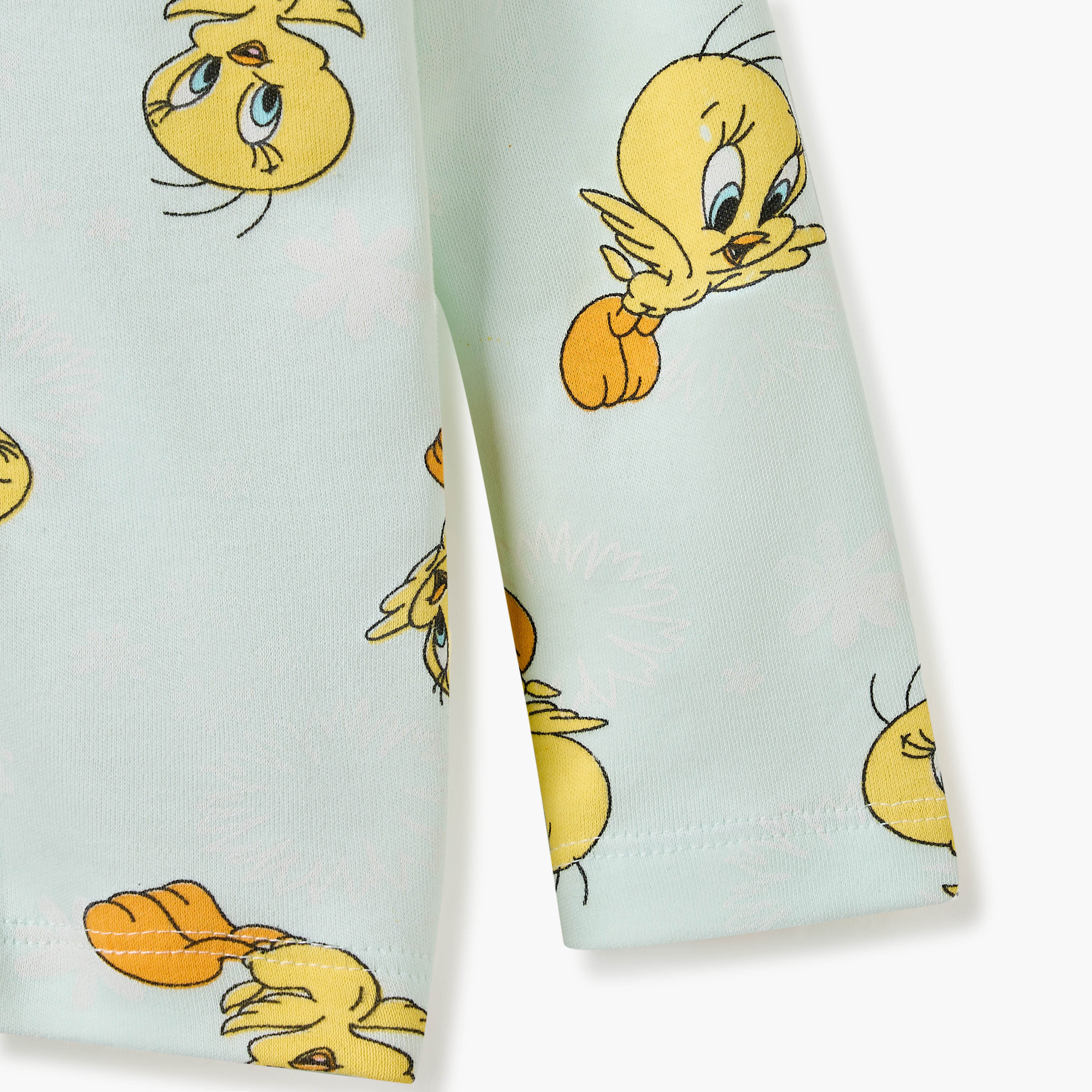 Tweety Print Shirt and Pyjama Set-baby-girls-clothing-nightwear-pyjamasets-image-6