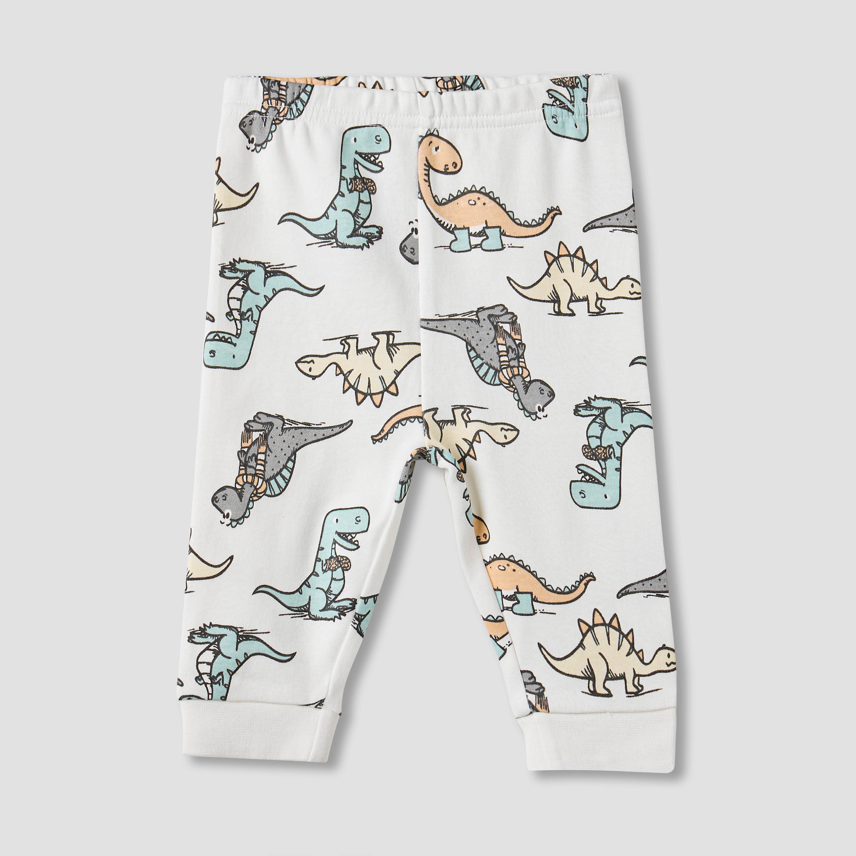 Juniors Dinosaur Print T-shirt and Pyjamas - Set of 2-baby-boys-clothing-nightwear-pyjamasets-image-5
