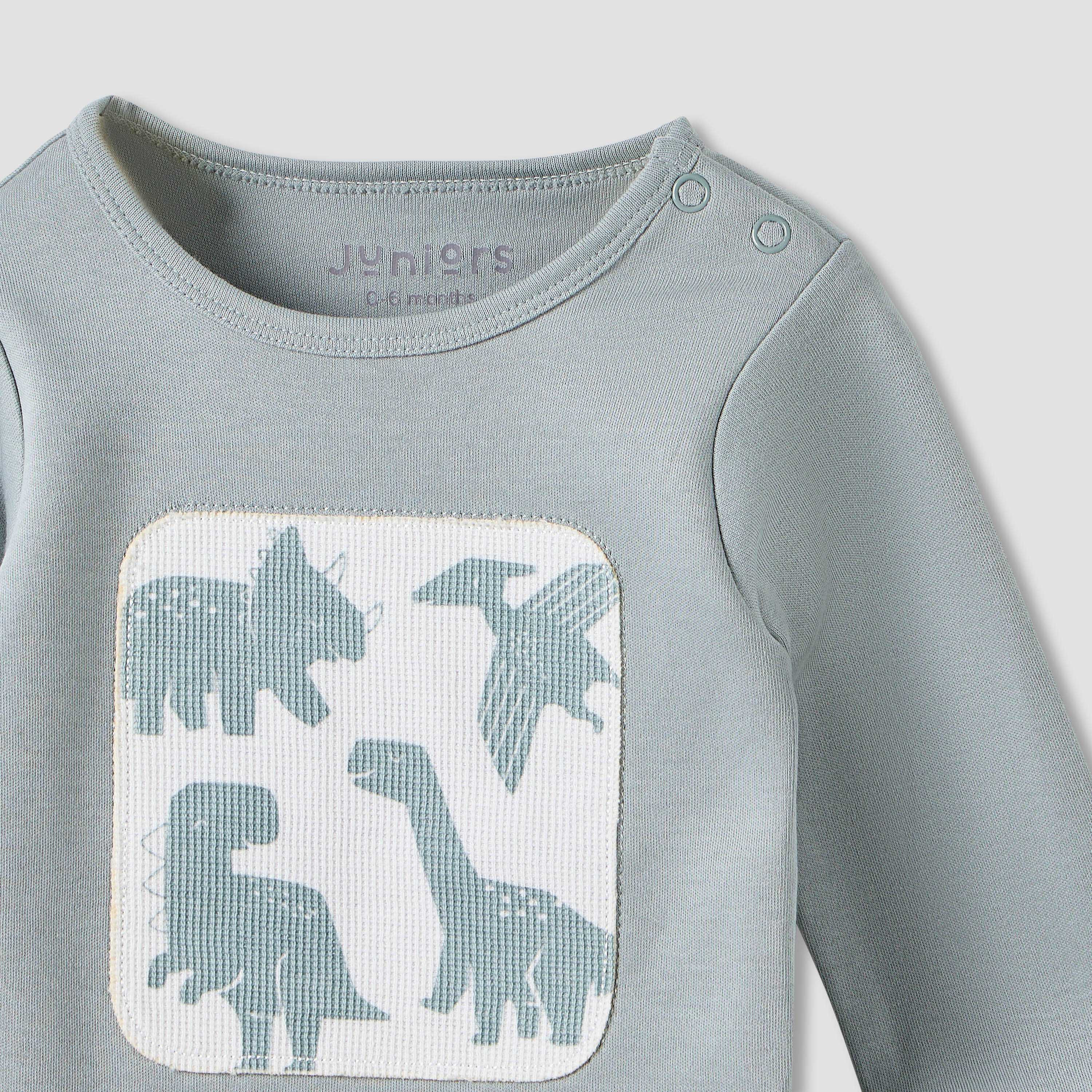 Juniors Dinosaur Print T-shirt and Pyjamas - Set of 2-baby-boys-clothing-nightwear-pyjamasets-image-6