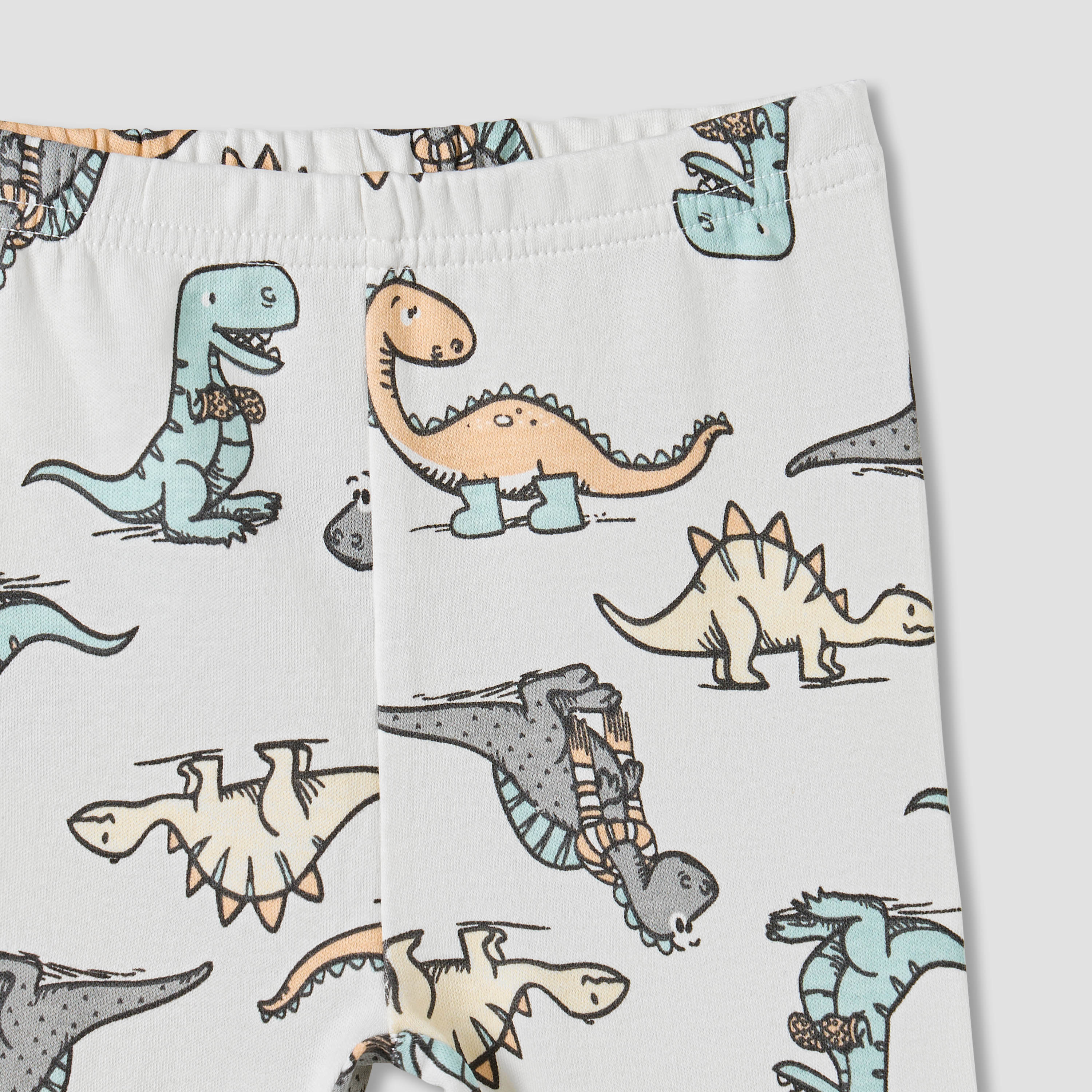 Juniors Dinosaur Print T-shirt and Pyjamas - Set of 2-baby-boys-clothing-nightwear-pyjamasets-image-9