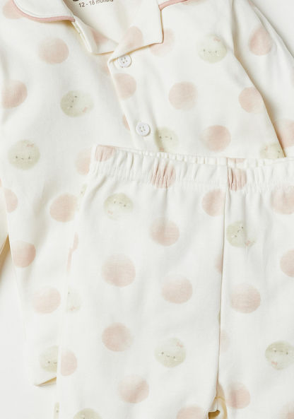 Giggles All-Over Print Long Sleeves Shirt and Pyjama Set-Pyjama Sets-image-4