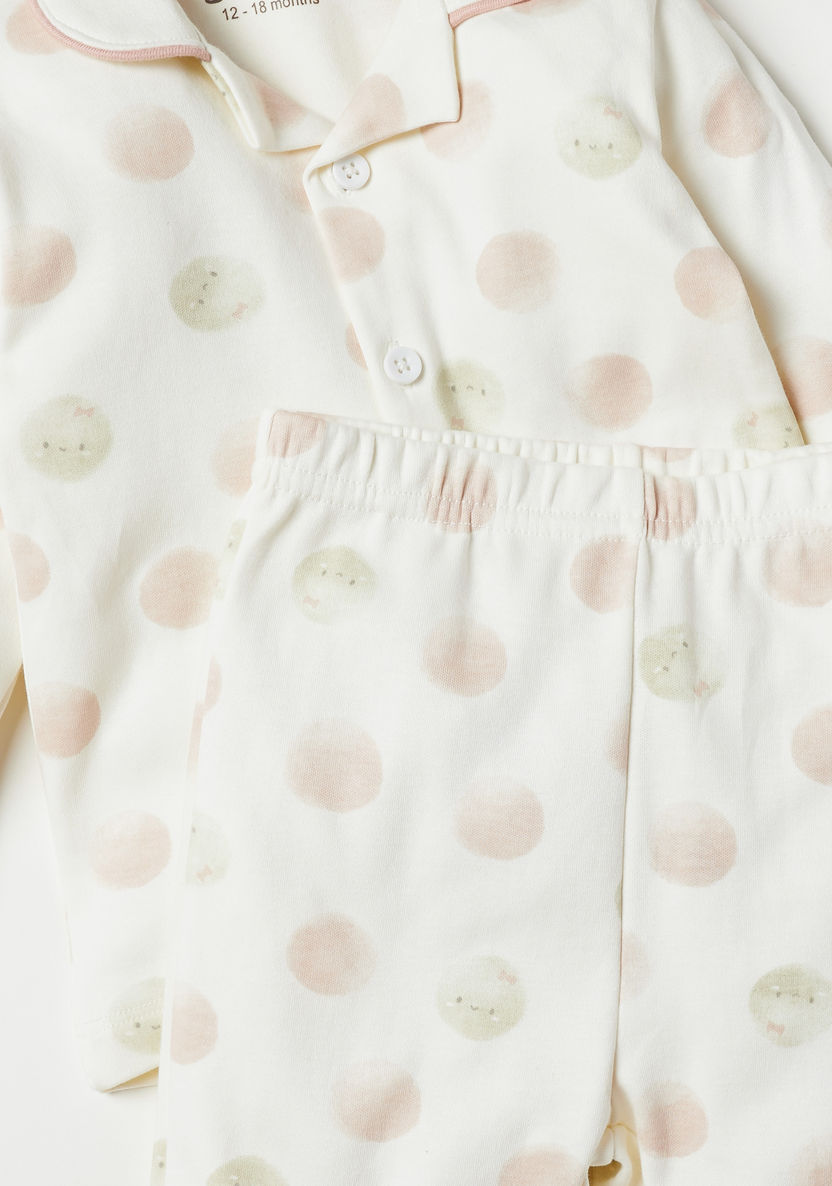 Giggles All-Over Print Long Sleeves Shirt and Pyjama Set-Pyjama Sets-image-4