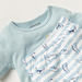 Juniors Dinosaur Print Short Sleeve T-shirt and Pyjama Set-Pyjama Sets-thumbnail-1