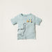 Juniors Dinosaur Print Short Sleeve T-shirt and Pyjama Set-Pyjama Sets-thumbnail-3