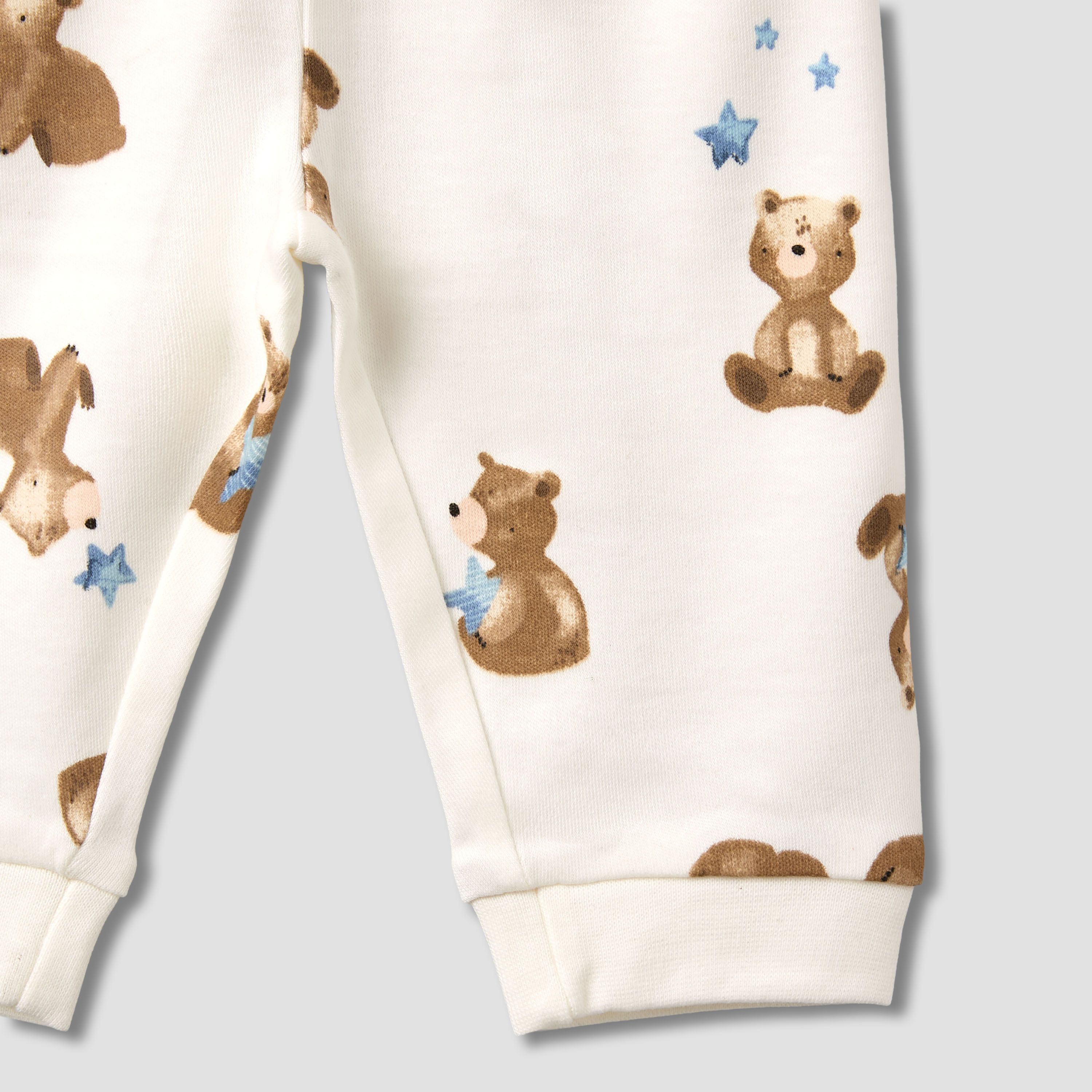 Pack of 3 Juniors Cotton Round Neck Long Sleeves Pyjama Set with Teddy Print-baby-boys-clothing-nightwear-pyjamasets-image-11