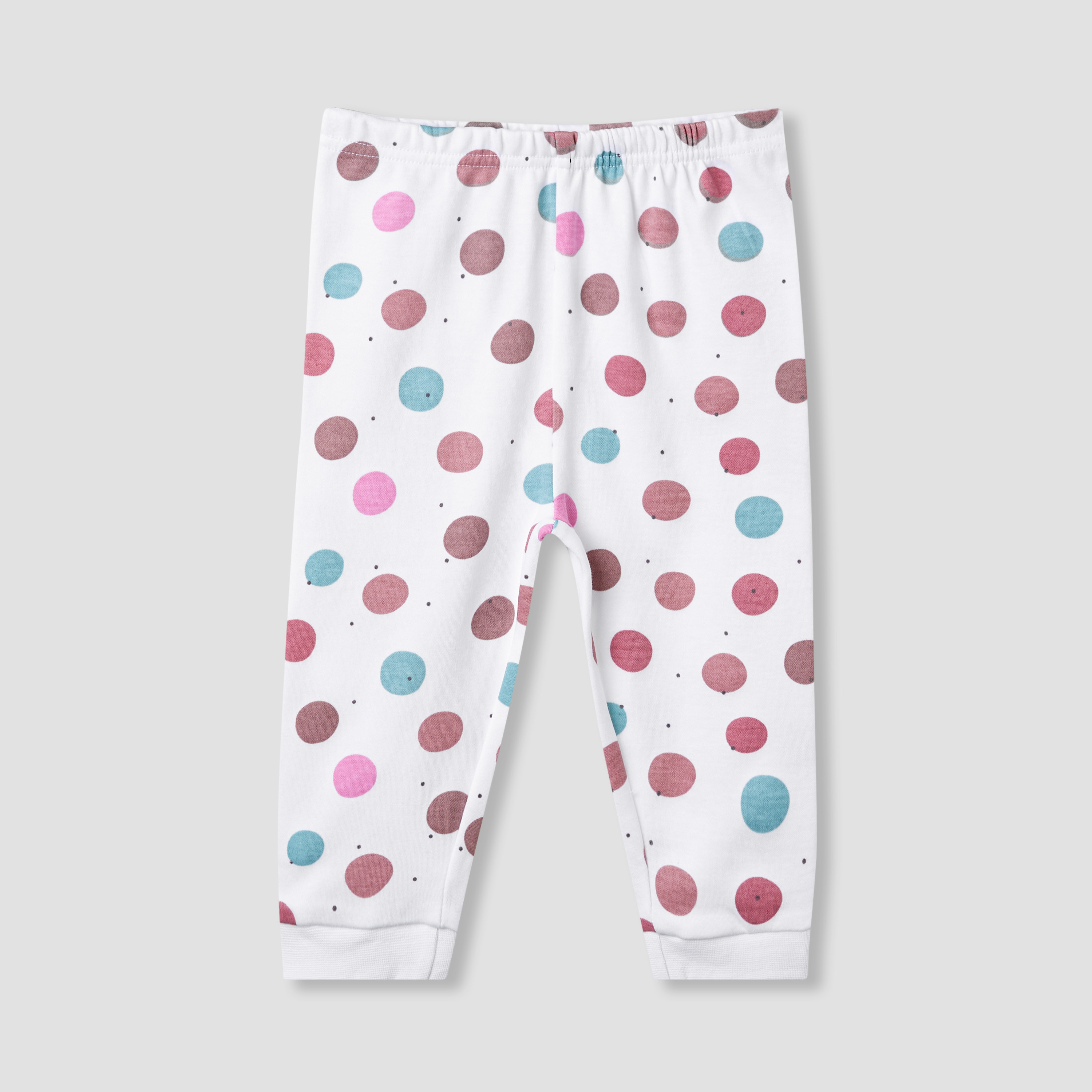بنطلون بيجاما وتيشيرت بطبعات من جونيورز - طقم من 3 قطع-baby-girls-clothing-nightwear-pyjamasets-image-3