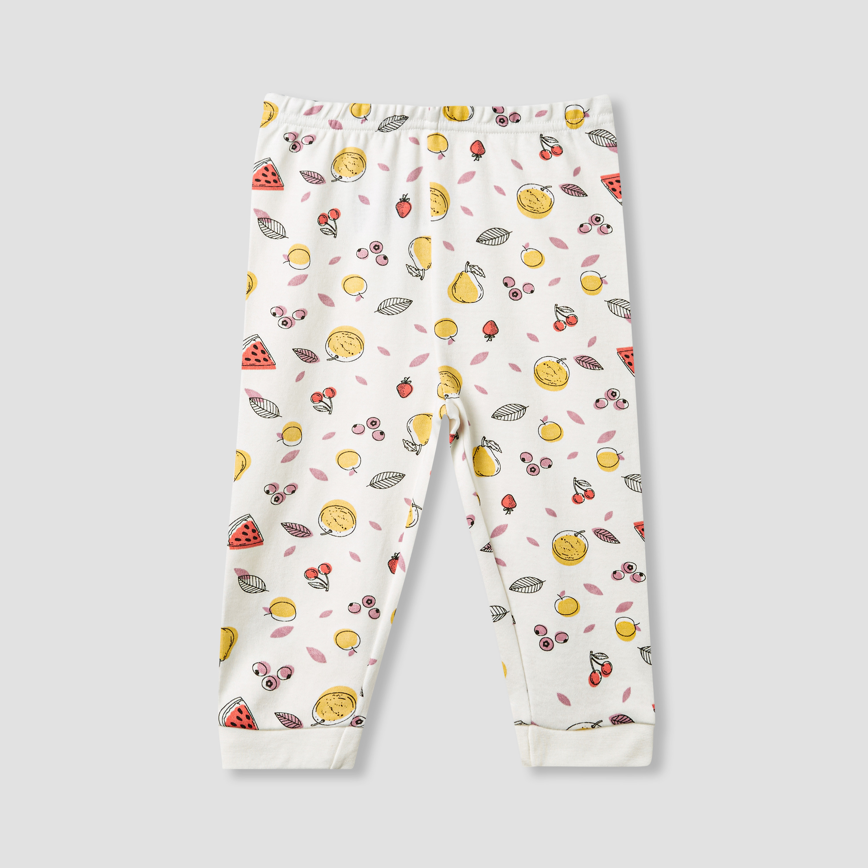 بنطلون بيجاما وتيشيرت بطبعات من جونيورز - طقم من 3 قطع-baby-girls-clothing-nightwear-pyjamasets-image-7
