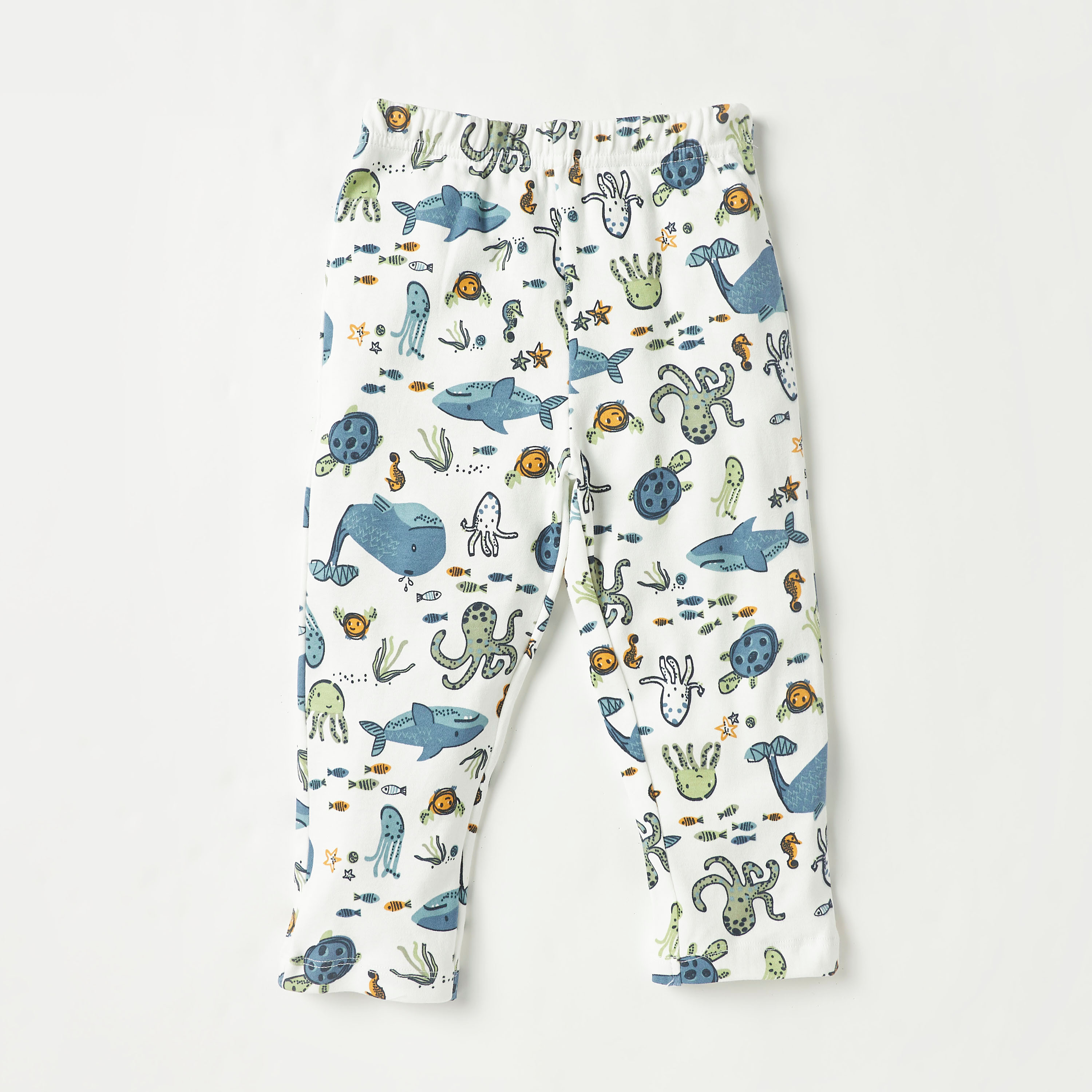 طقم بنطلون بيجاما وتيشيرت بطبعات حيوانات البحر من جونيورز-baby-boys-clothing-nightwear-pyjamasets-image-4