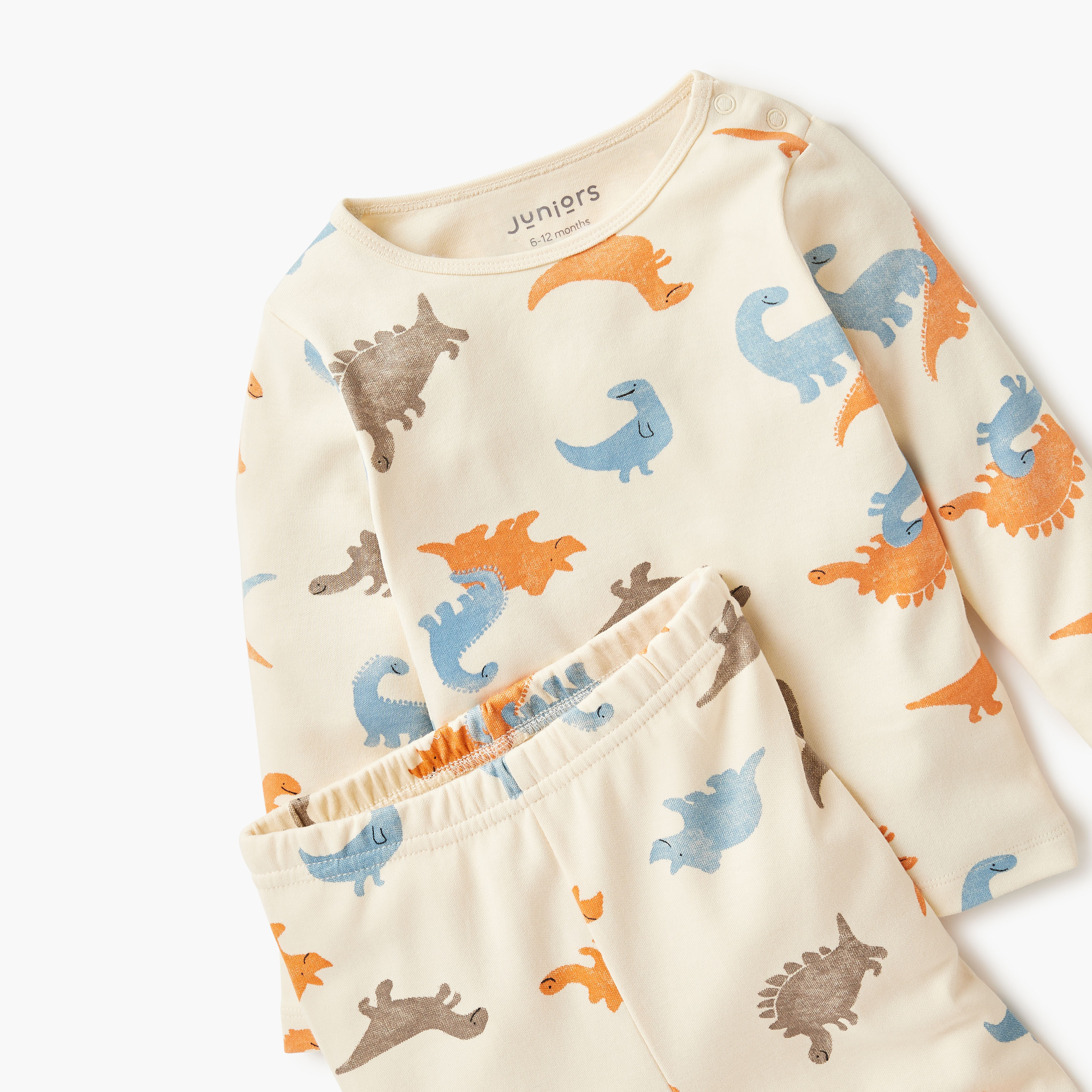 Juniors Dinosaur Print Top and Joggers Set-baby-boys-clothing-setsandcoords-image-5