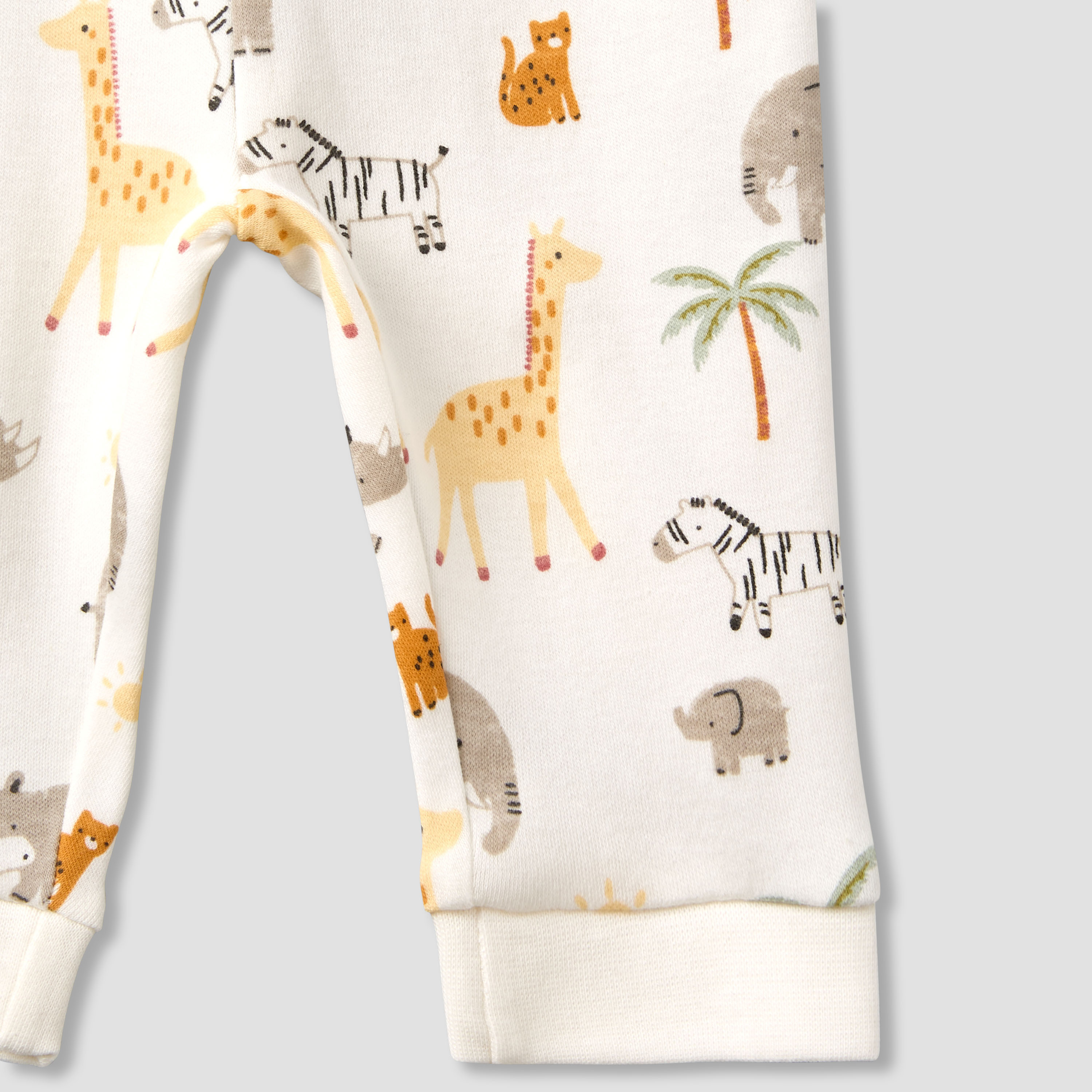 Pack of 3 Juniors Cotton Round Neck Long Sleeves Pyjama Set with Safari Print-baby-boys-clothing-nightwear-pyjamasets-image-13