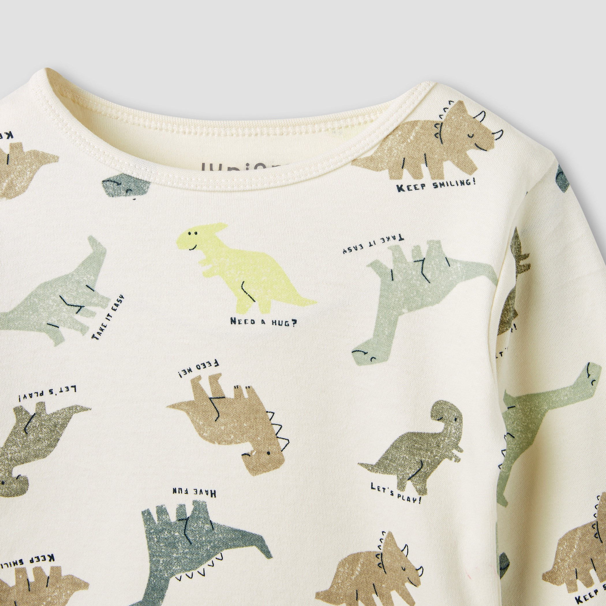 Juniors Dinosaur Print T-shirt and Pyjamas - Set of 3-baby-boys-clothing-nightwear-pyjamasets-image-10