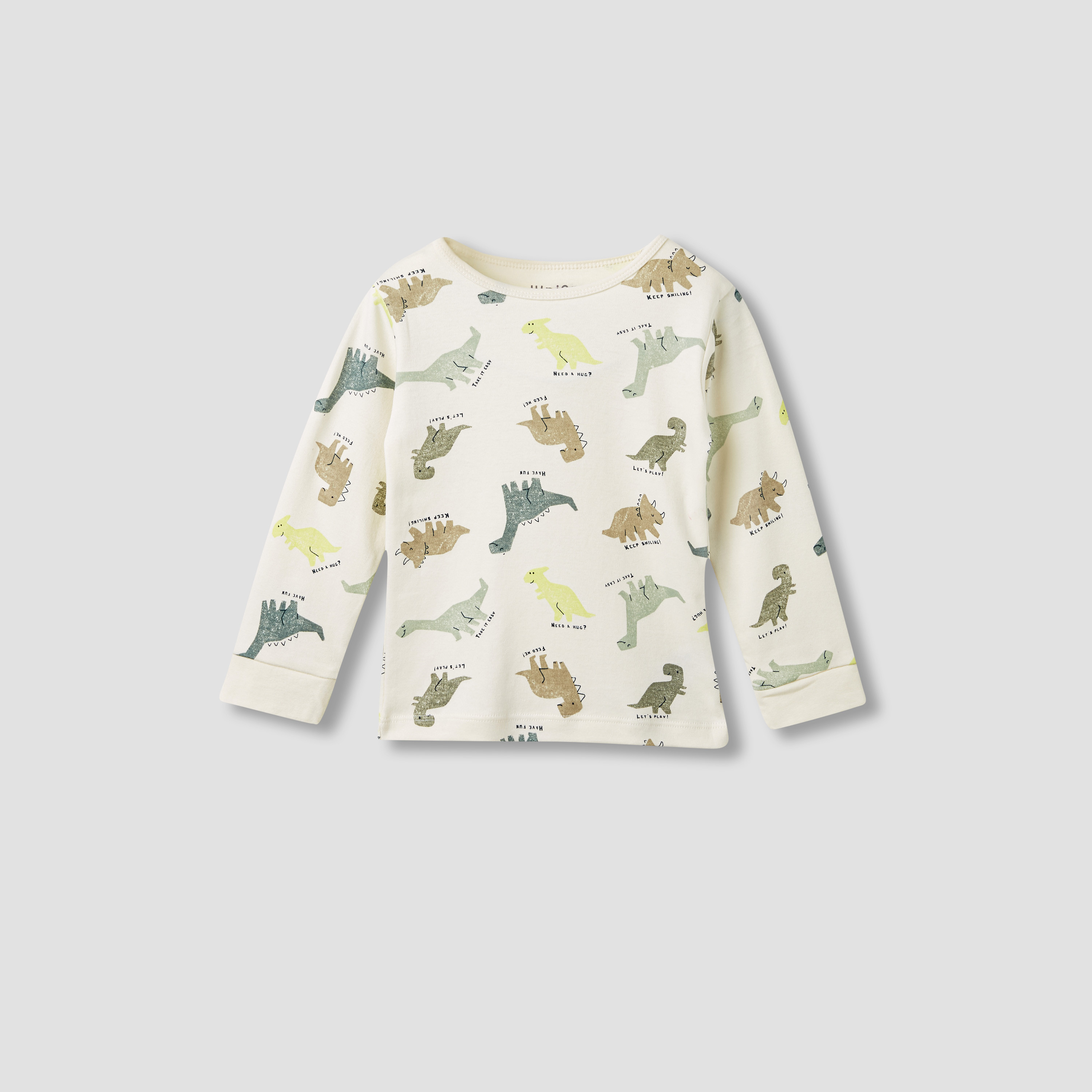 Juniors Dinosaur Print T-shirt and Pyjamas - Set of 3-baby-boys-clothing-nightwear-pyjamasets-image-4