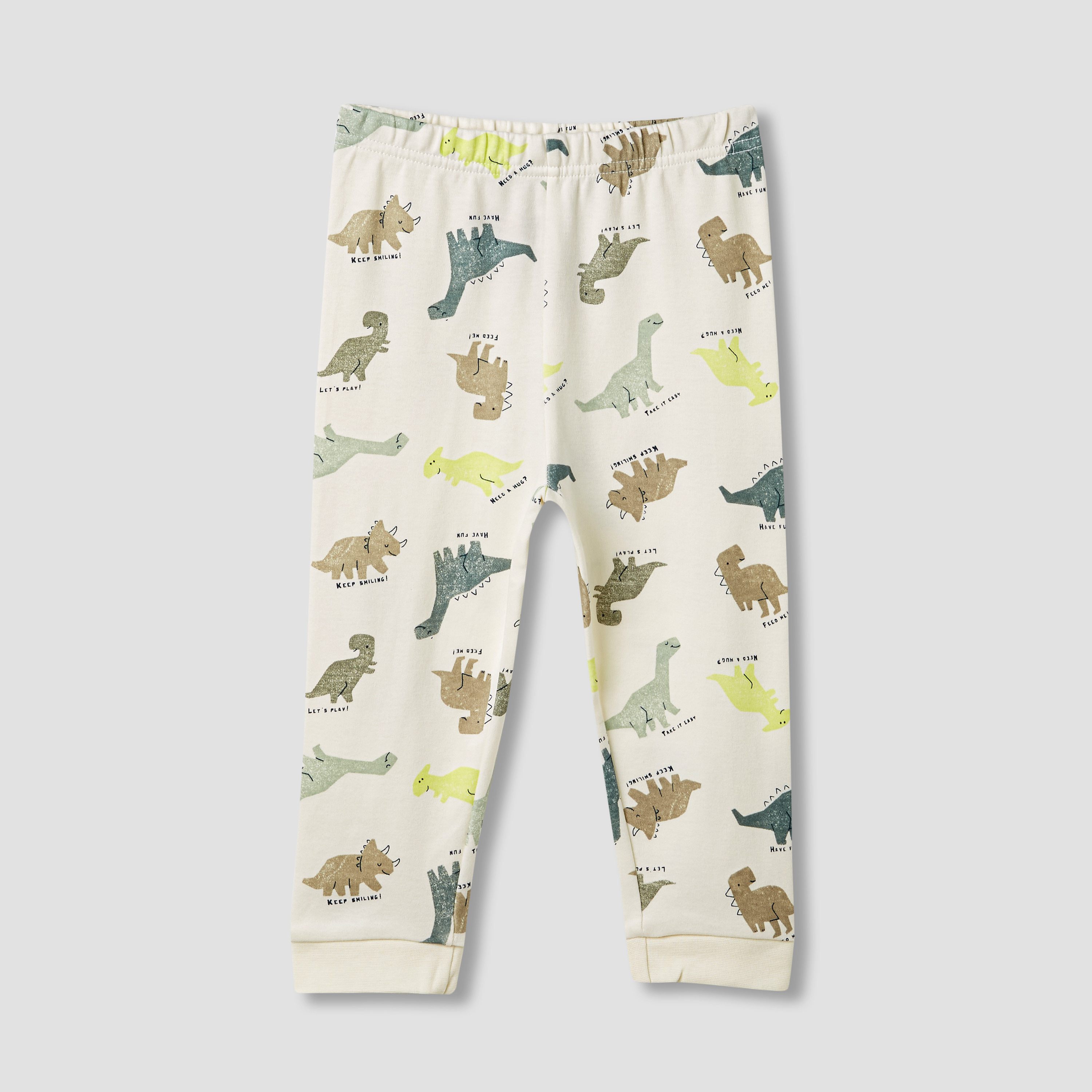 Juniors Dinosaur Print T-shirt and Pyjamas - Set of 3-baby-boys-clothing-nightwear-pyjamasets-image-5