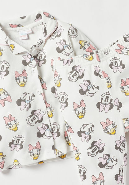 Disney All-Over Minnie and Daisy Print Long Sleeves Shirt and Pyjama Set-Pyjama Sets-image-3