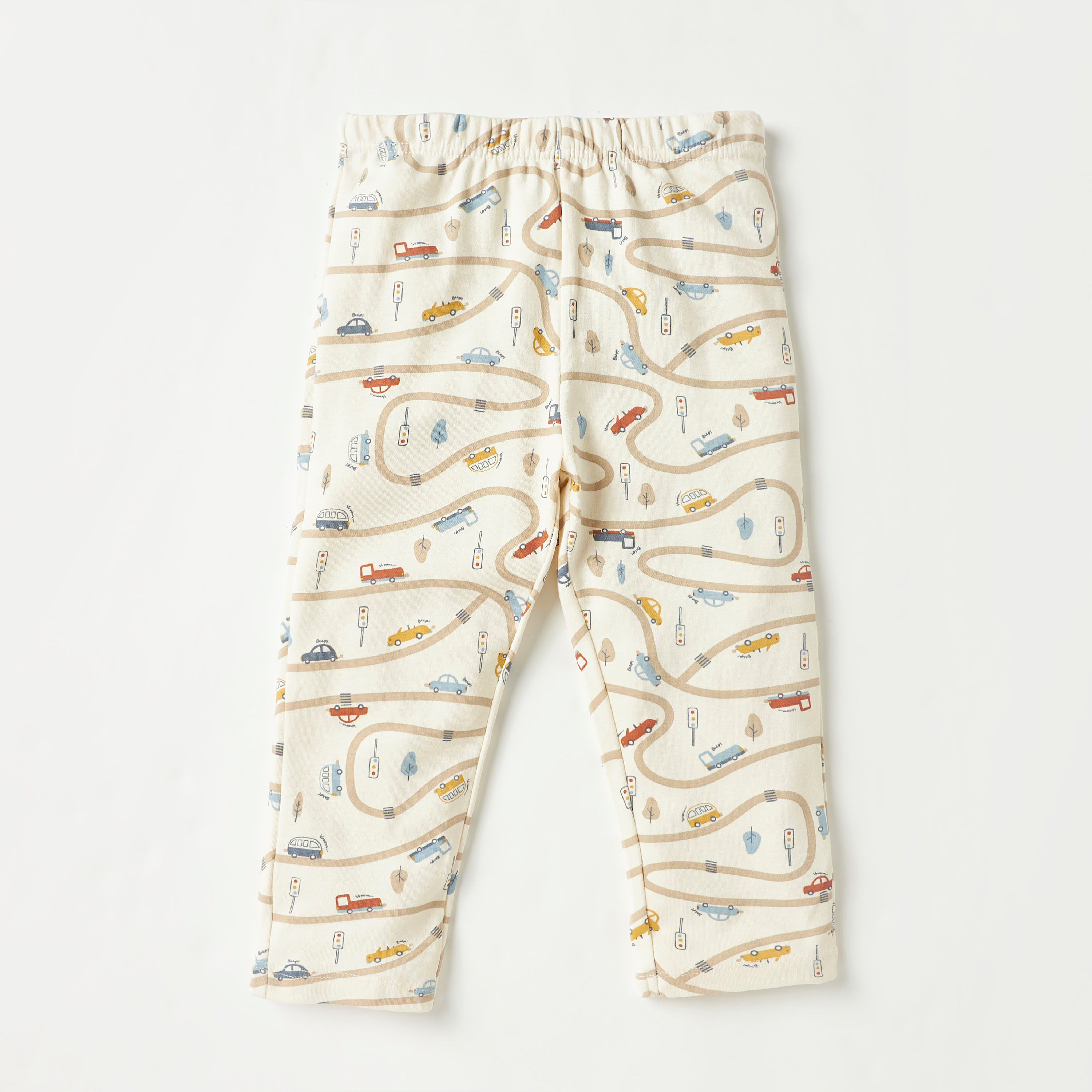 Juniors Tractor Print T-shirt and Pyjama Set-baby-boys-clothing-nightwear-pyjamasets-image-4