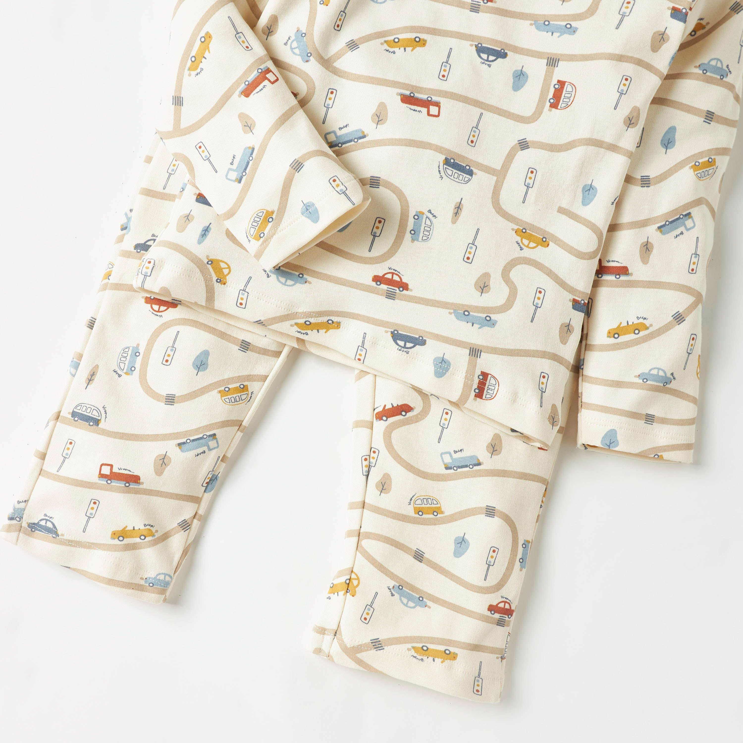 Juniors Tractor Print T-shirt and Pyjama Set-baby-boys-clothing-nightwear-pyjamasets-image-6