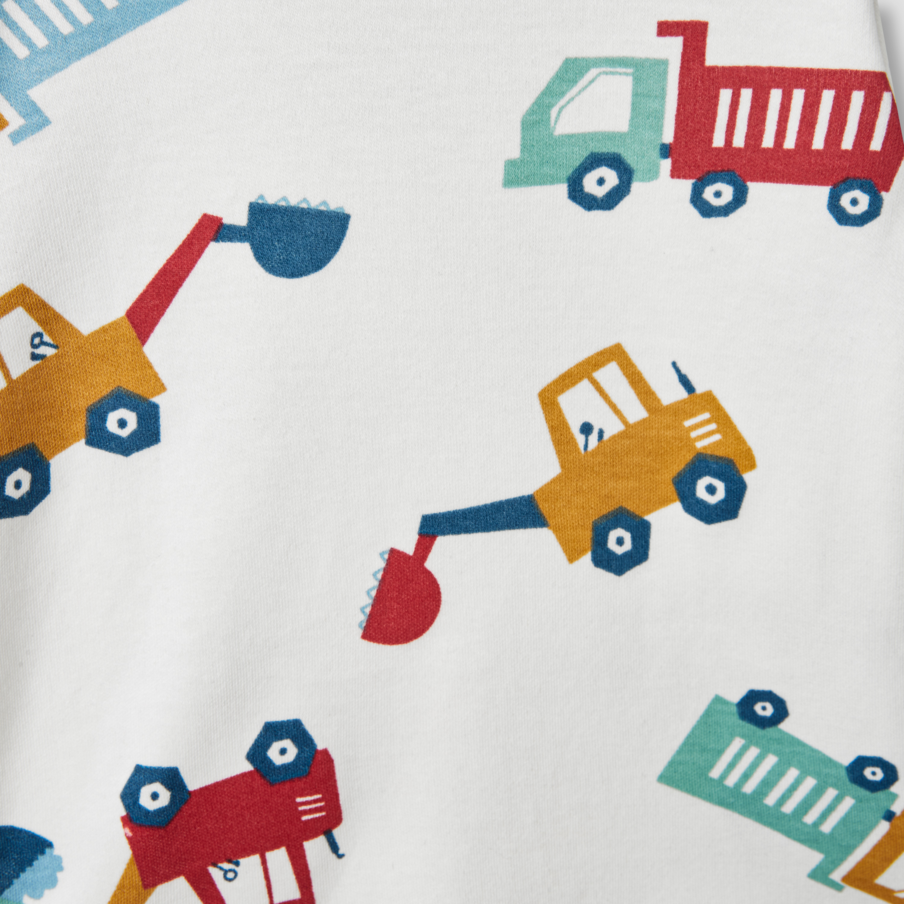 Juniors Construction Vehicle Print T-shirt and Pyjamas - Set of 3-baby-boys-clothing-nightwear-pyjamasets-image-12