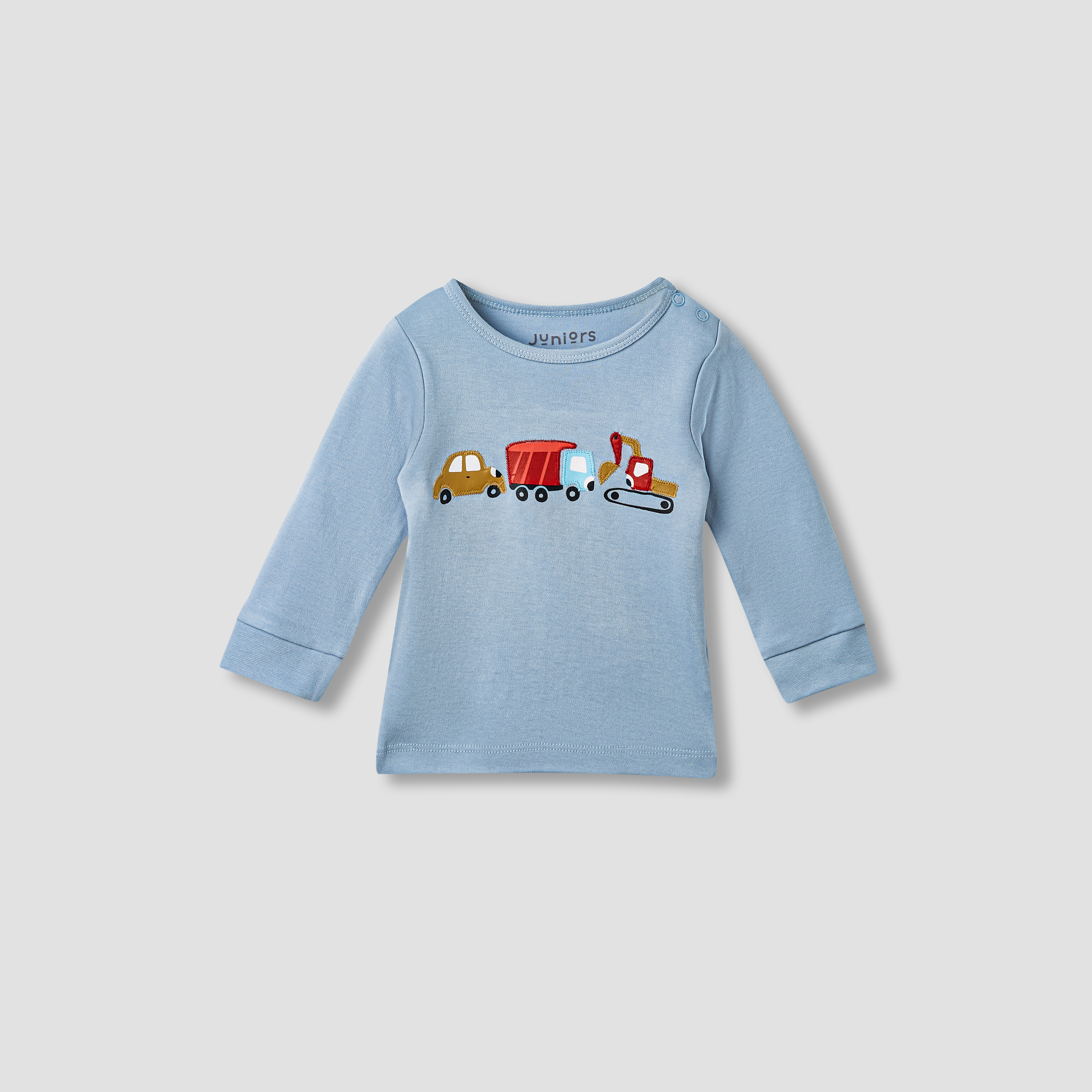 Juniors Construction Vehicle Print T-shirt and Pyjamas - Set of 3-baby-boys-clothing-nightwear-pyjamasets-image-4
