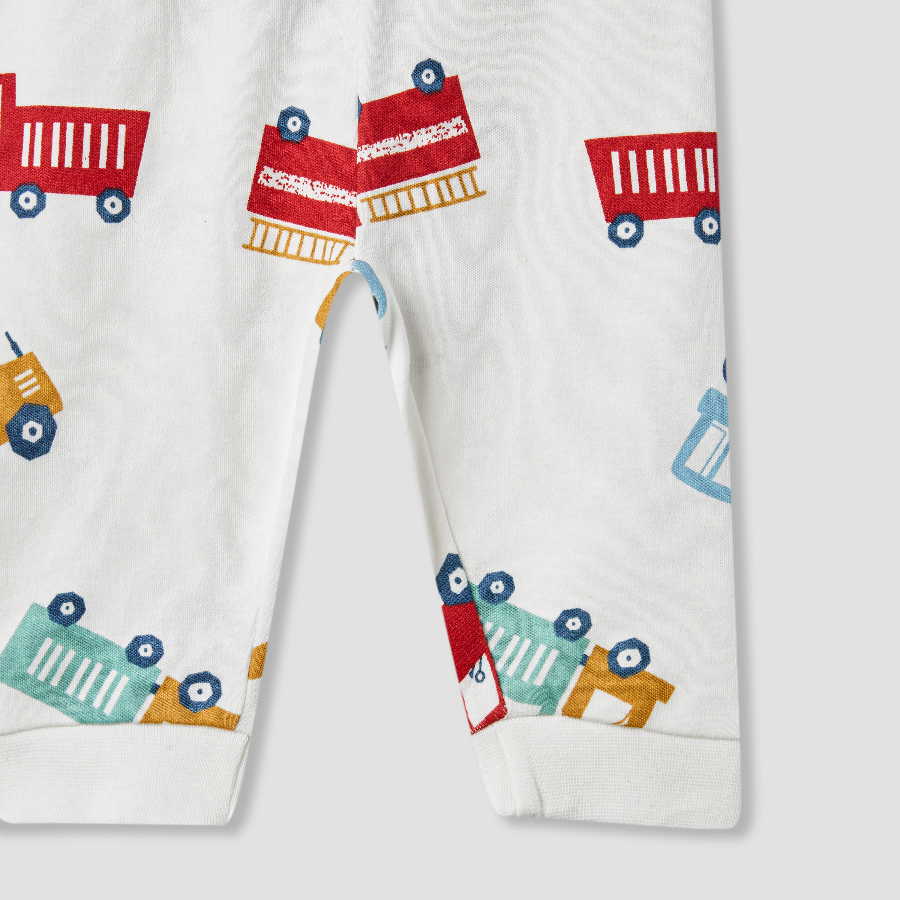 Juniors Construction Vehicle Print T-shirt and Pyjamas - Set of 3-baby-boys-clothing-nightwear-pyjamasets-image-9