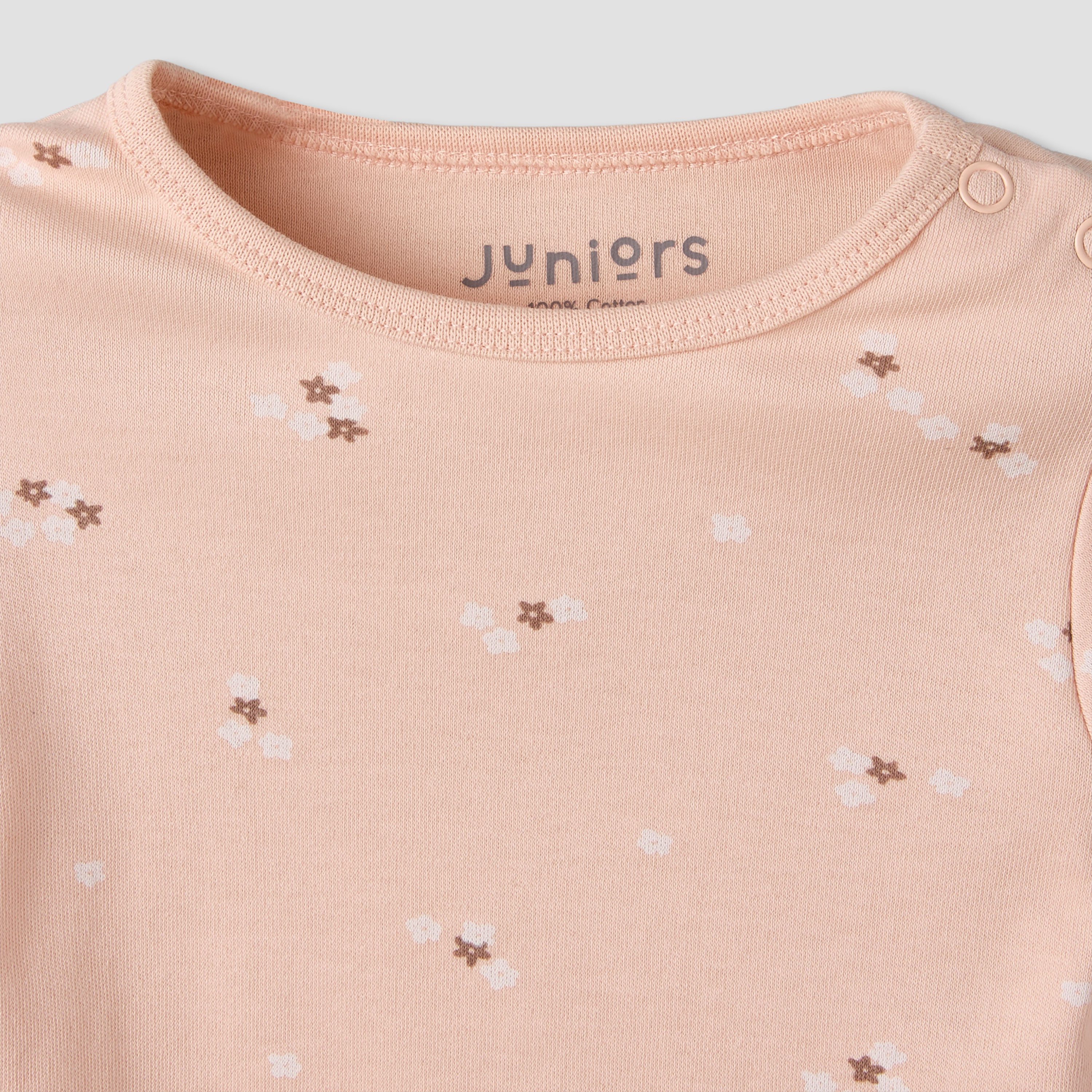 Pack of 3 Juniors Cotton Round Neck Long Sleeves Pyjama Set with Floral Print-baby-girls-clothing-nightwear-pyjamasets-image-15