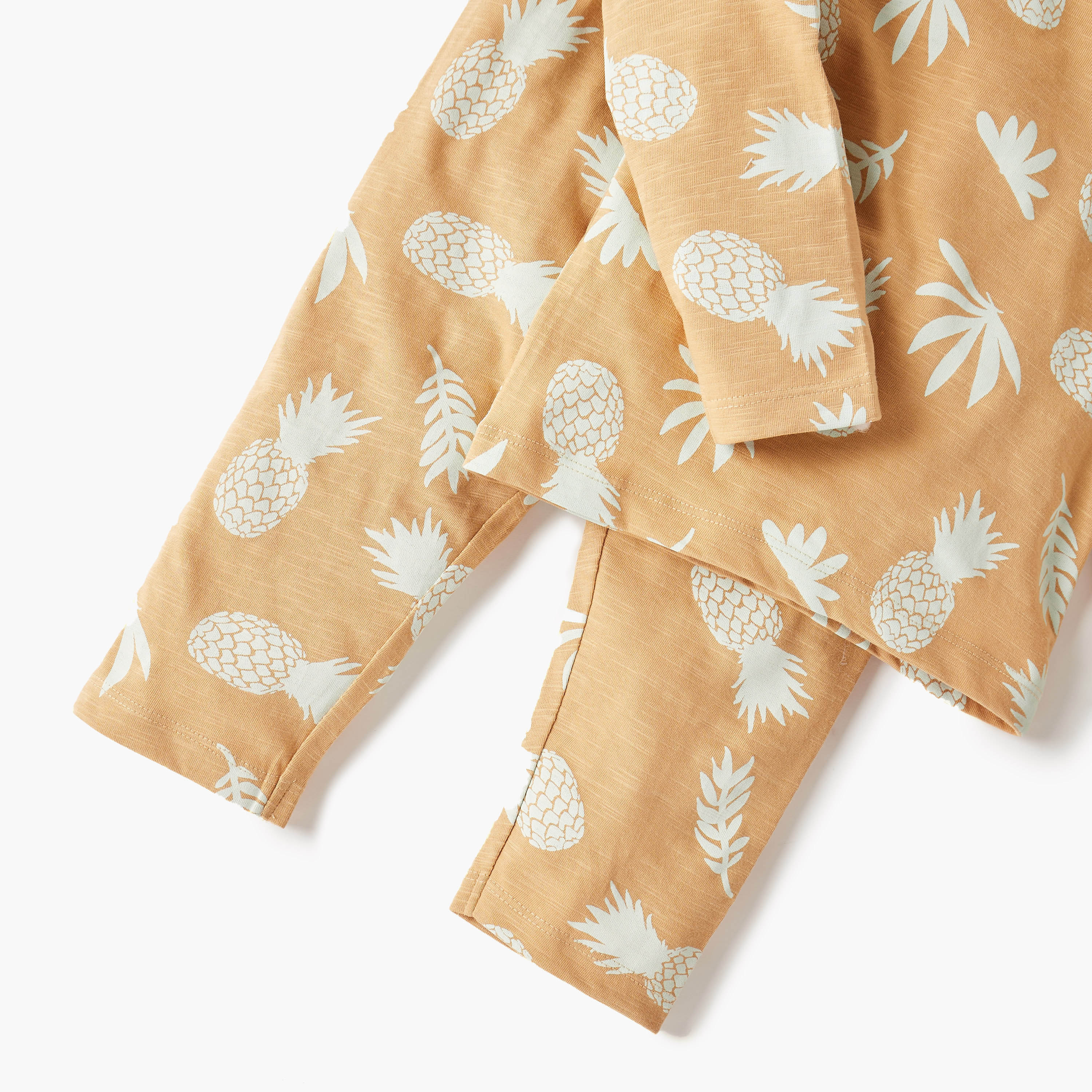 Juniors All-Over Pineapple Print T-shirt and Pyjama Set-baby-boys-clothing-nightwear-pyjamasets-image-5