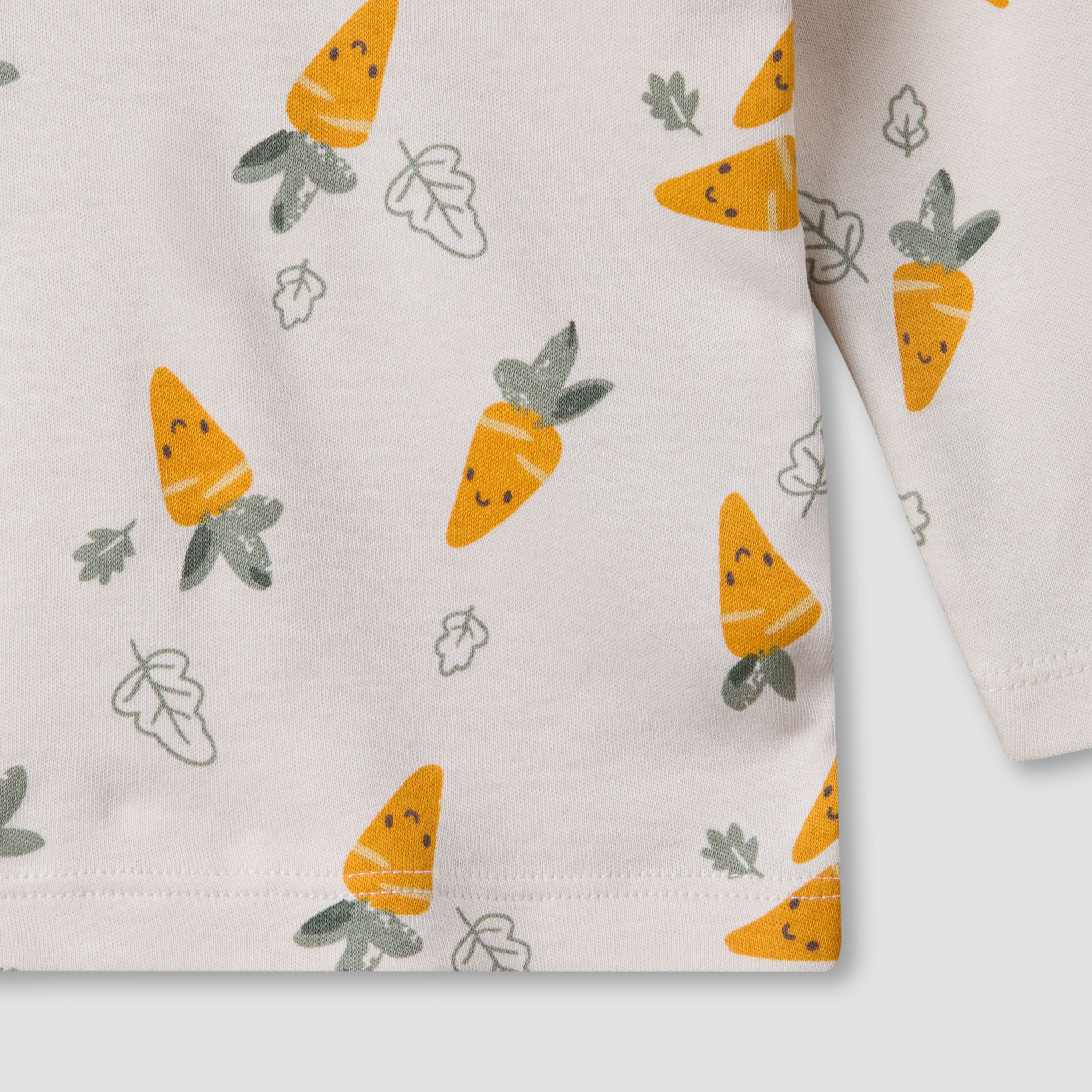 Juniors Cotton Round Neck Long Sleeves Pyjama Set with Carrot Print-baby-boys-clothing-nightwear-pyjamasets-image-6