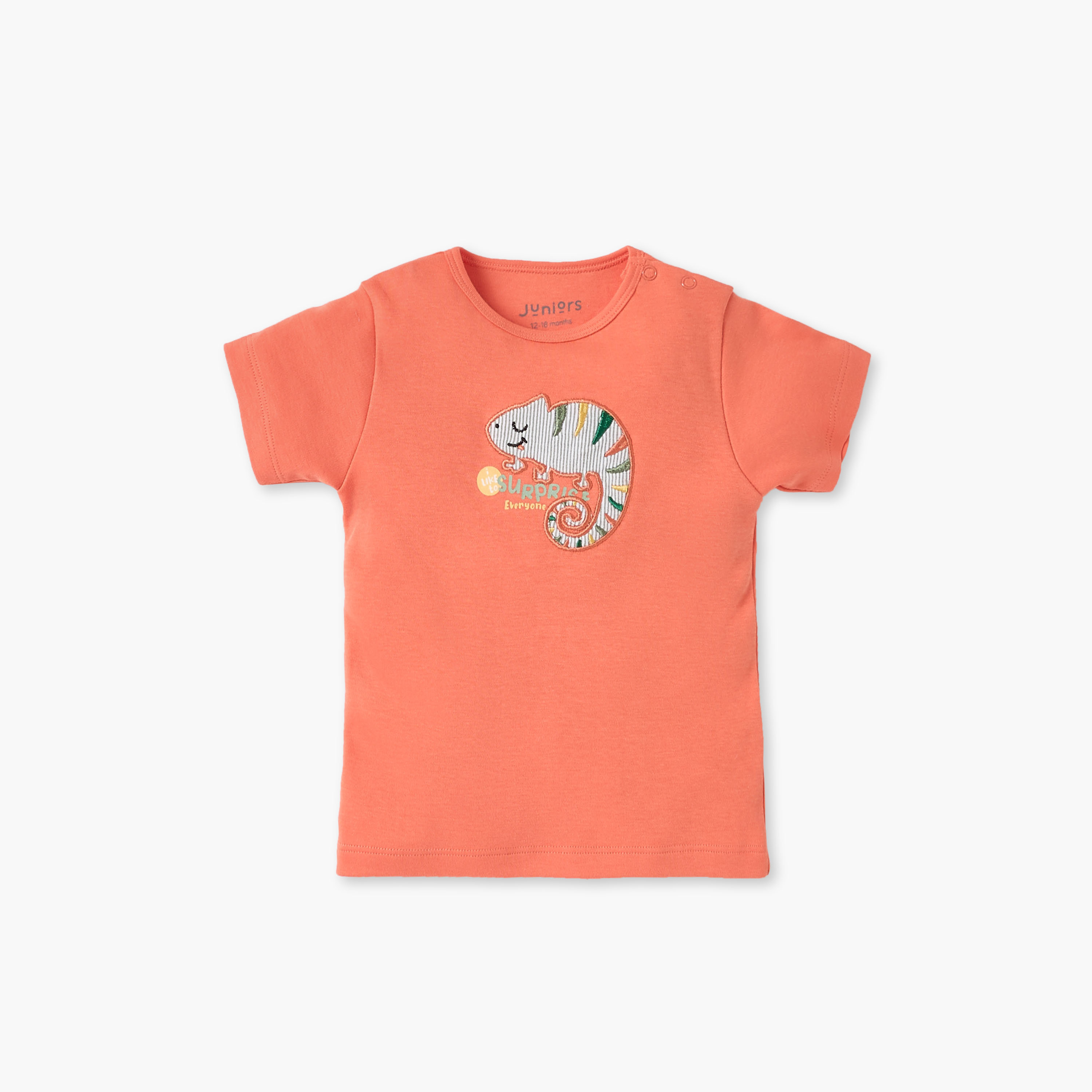 Juniors Embroidered T-shirt and Pyjama Set-baby-girls-clothing-nightwear-pyjamasets-image-2