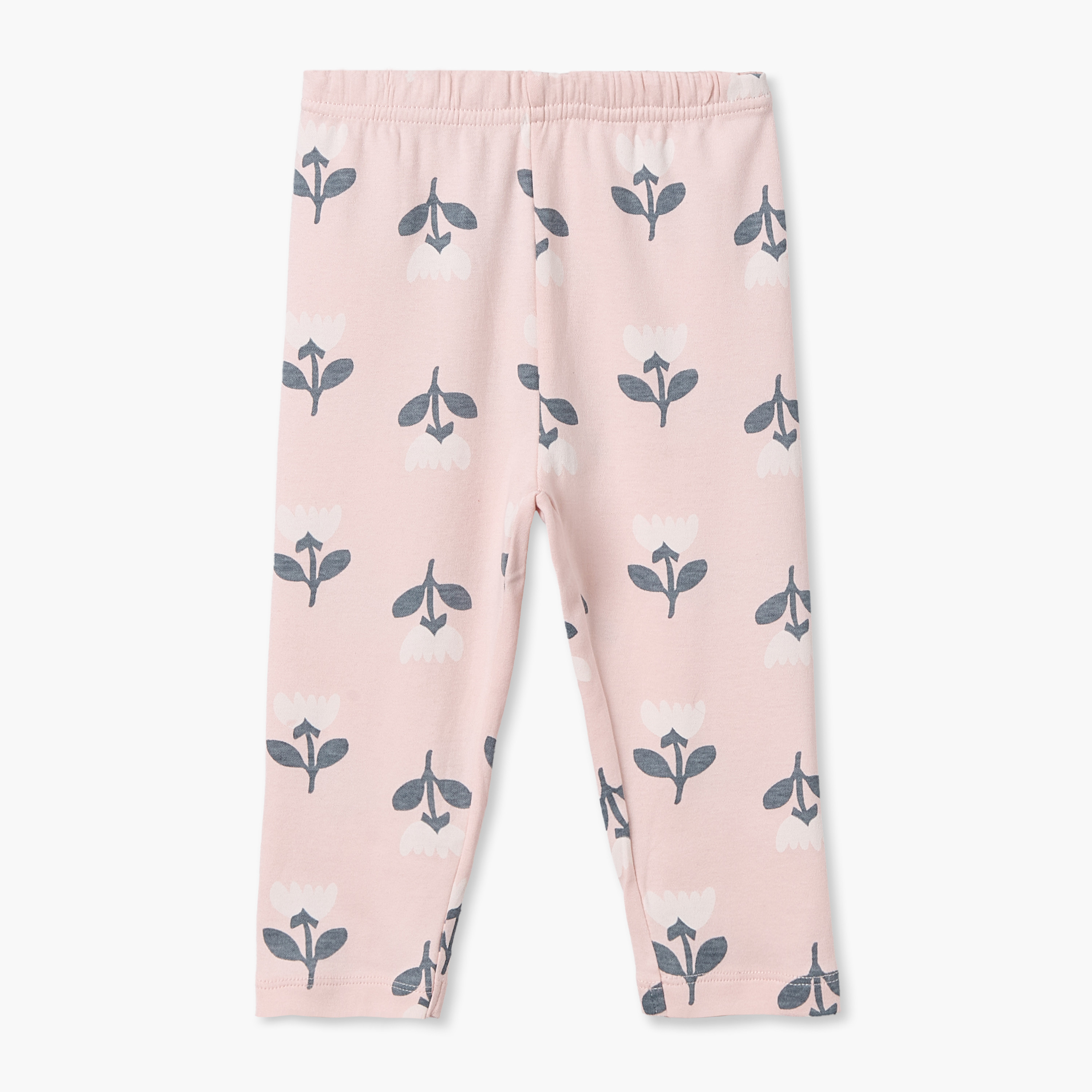 Juniors Floral Print Long Sleeves T-shirt and Pyjama Set-baby-girls-clothing-nightwear-pyjamasets-image-3